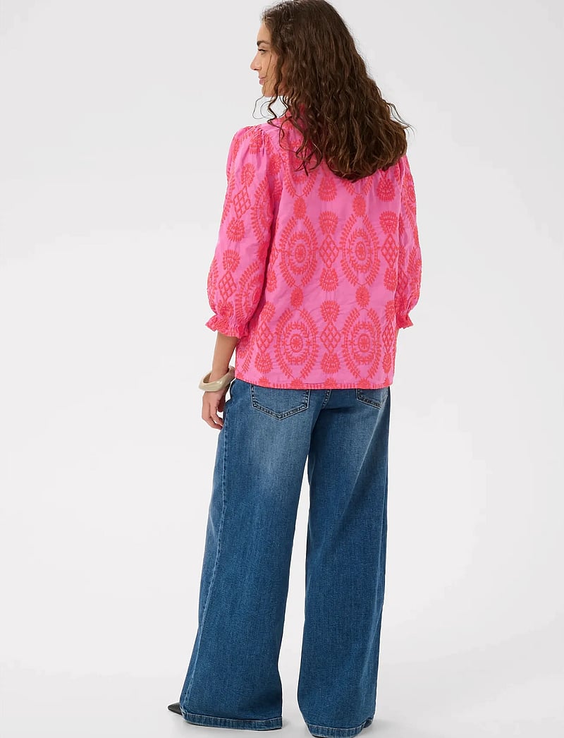 Culture - CUtia Blouse - blouses met korte mouwen - fuchsia pink - 4