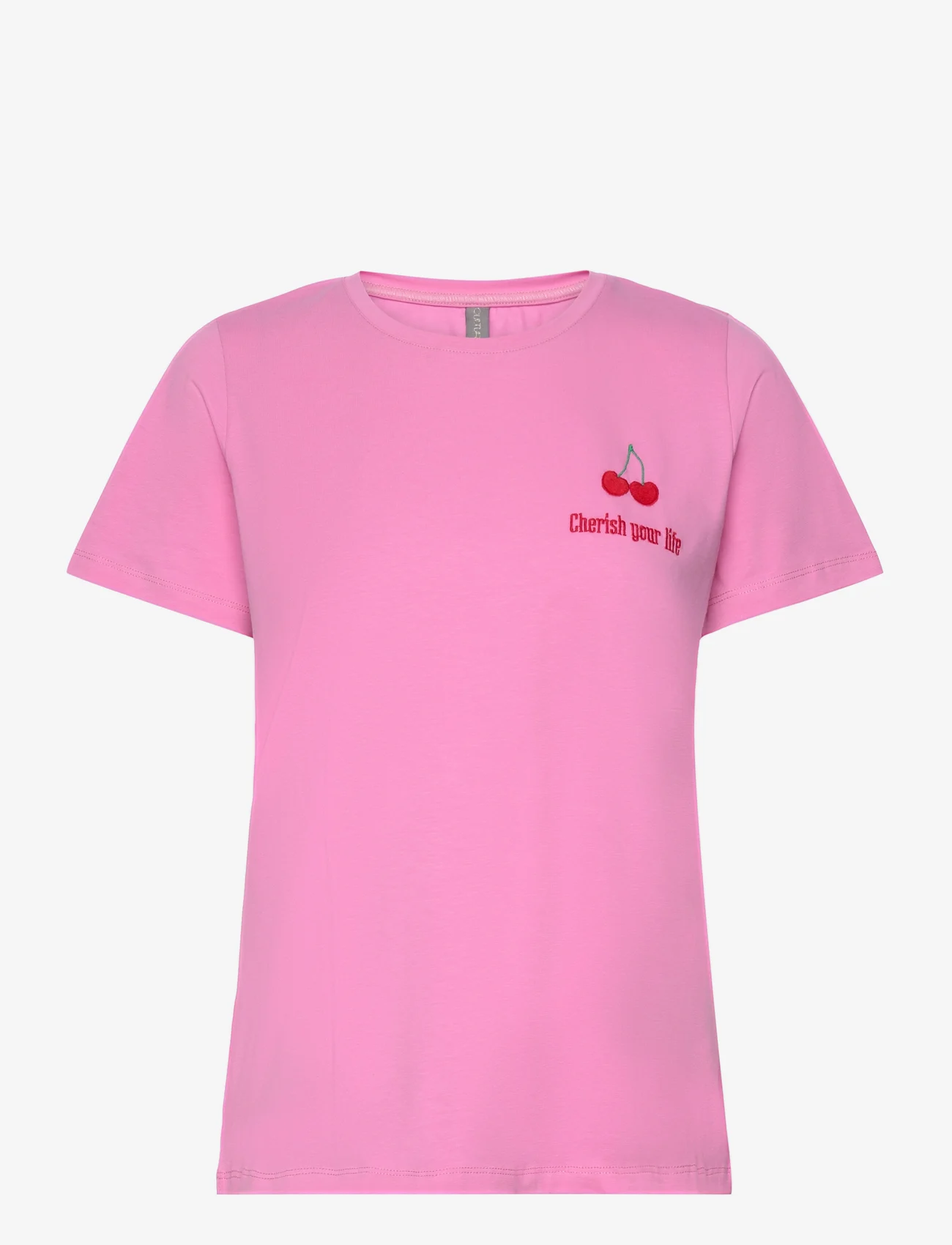 Culture - CUgith Cherrish T-Shirt - mažiausios kainos - fuchsia pink - 0