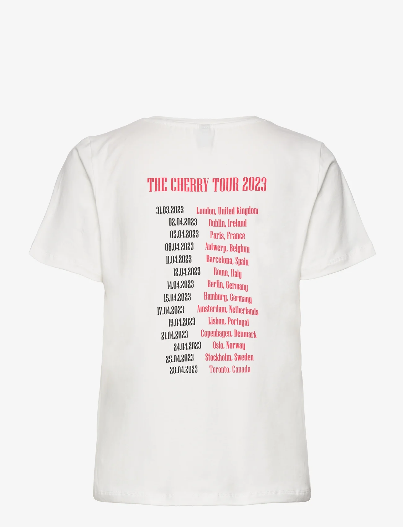 Culture - CUgith Cherrish T-Shirt - laveste priser - spring gardenia - 1