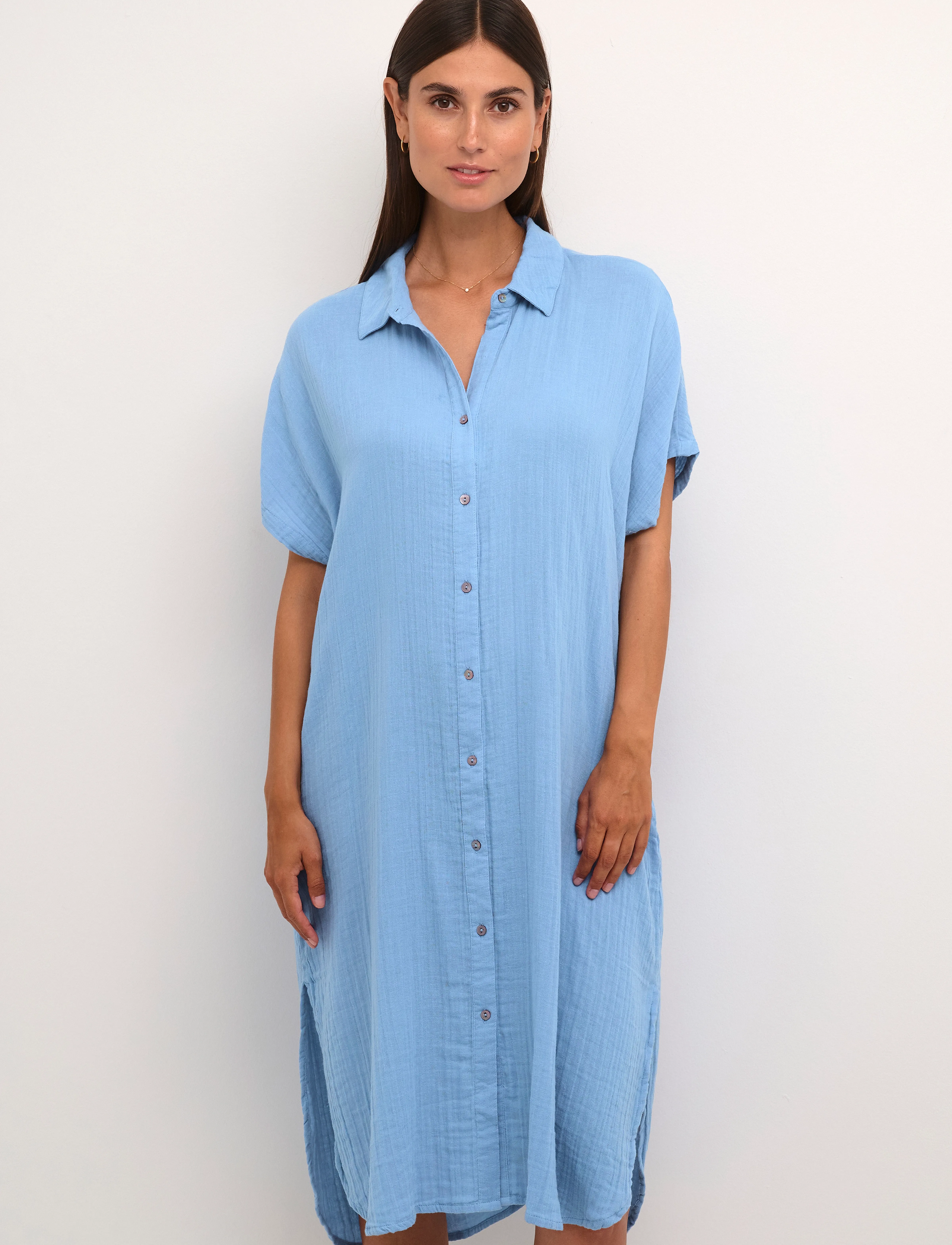 Culture CUelina Kaftan Dress - Hemdkleider - DELLA ROBBIA BLUE / blue