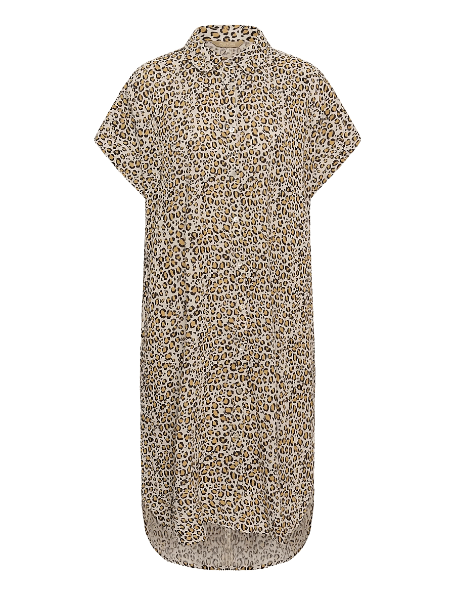 Culture - CUelina Kaftan Dress - light leopard - 1