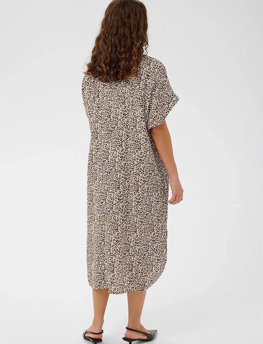 Culture - CUelina Kaftan Dress - light leopard - 3