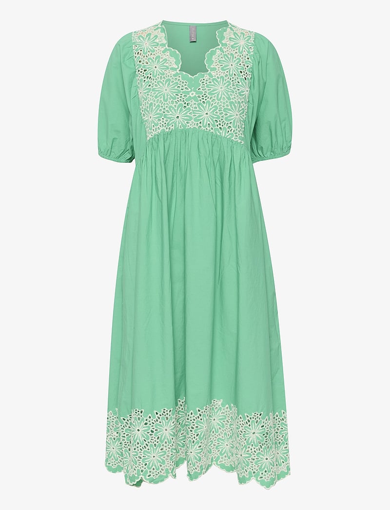 Culture - CUvalda Dress - midikleider - green w/white - 1