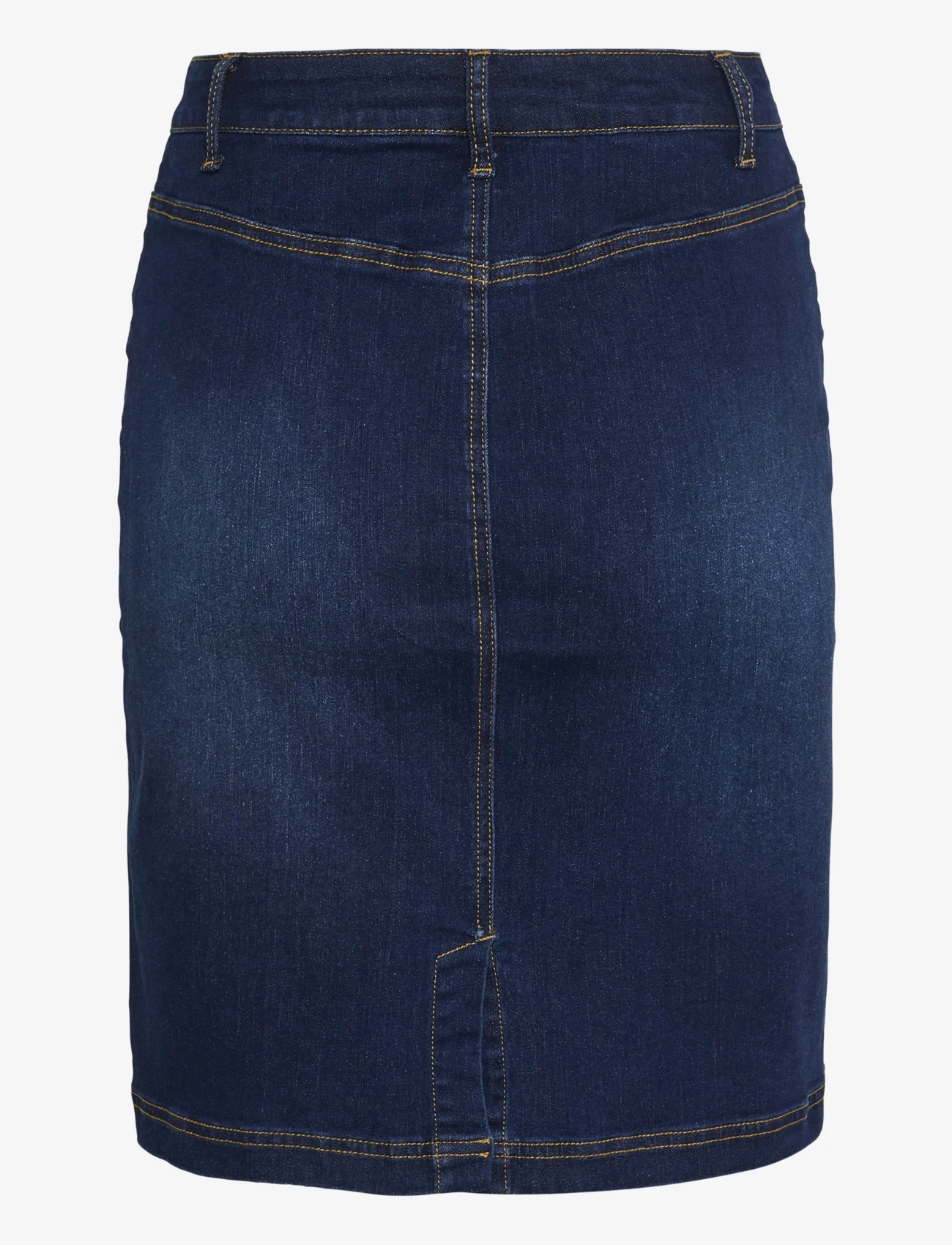 Culture - CUbriana Skirt - jeanskjolar - dark blue wash - 1