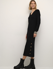 Culture - CUannemarie Dress - stickade klänningar - black - 3