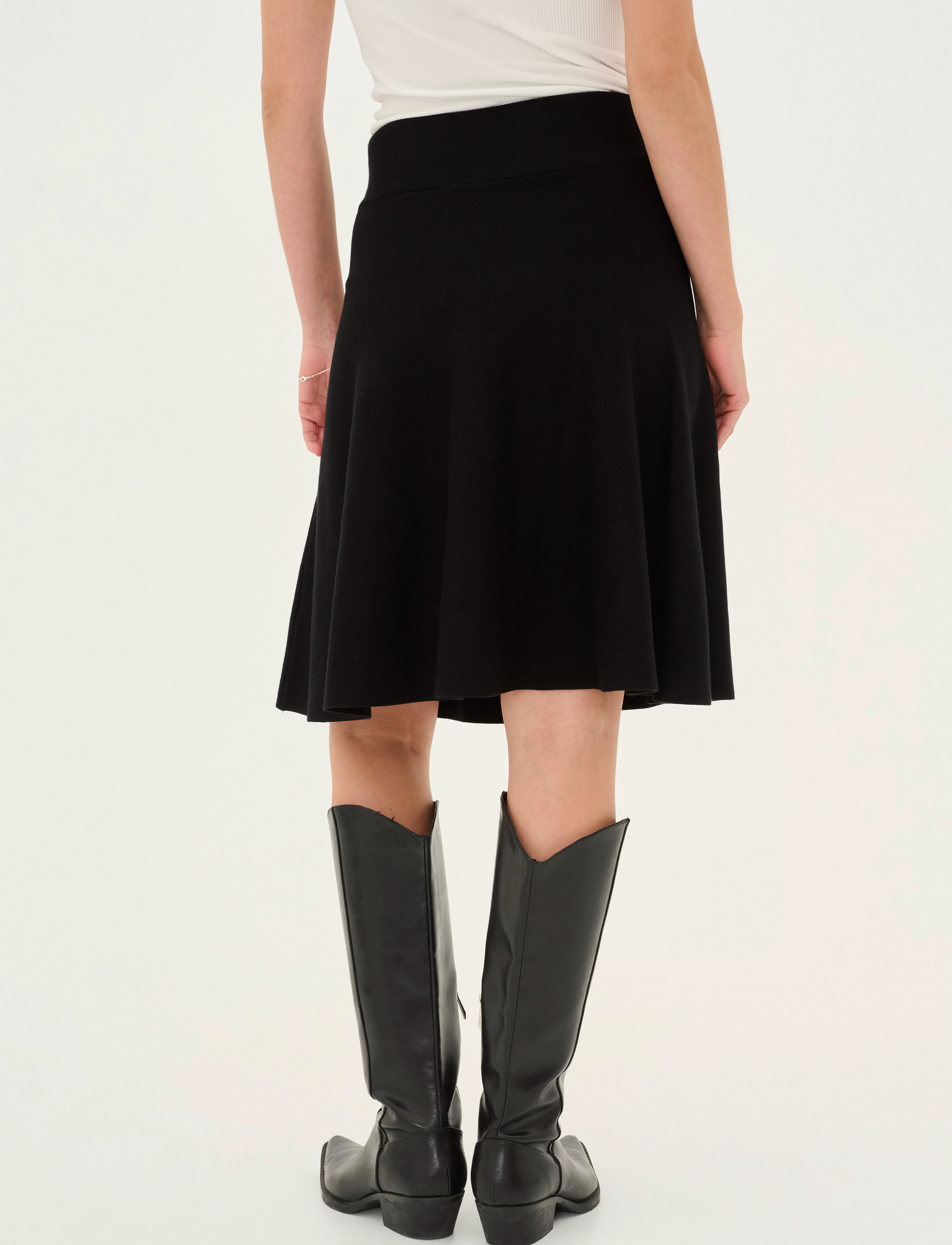 Culture - CUANNEMARIE SKIRT - strikkede nederdele - black - 4