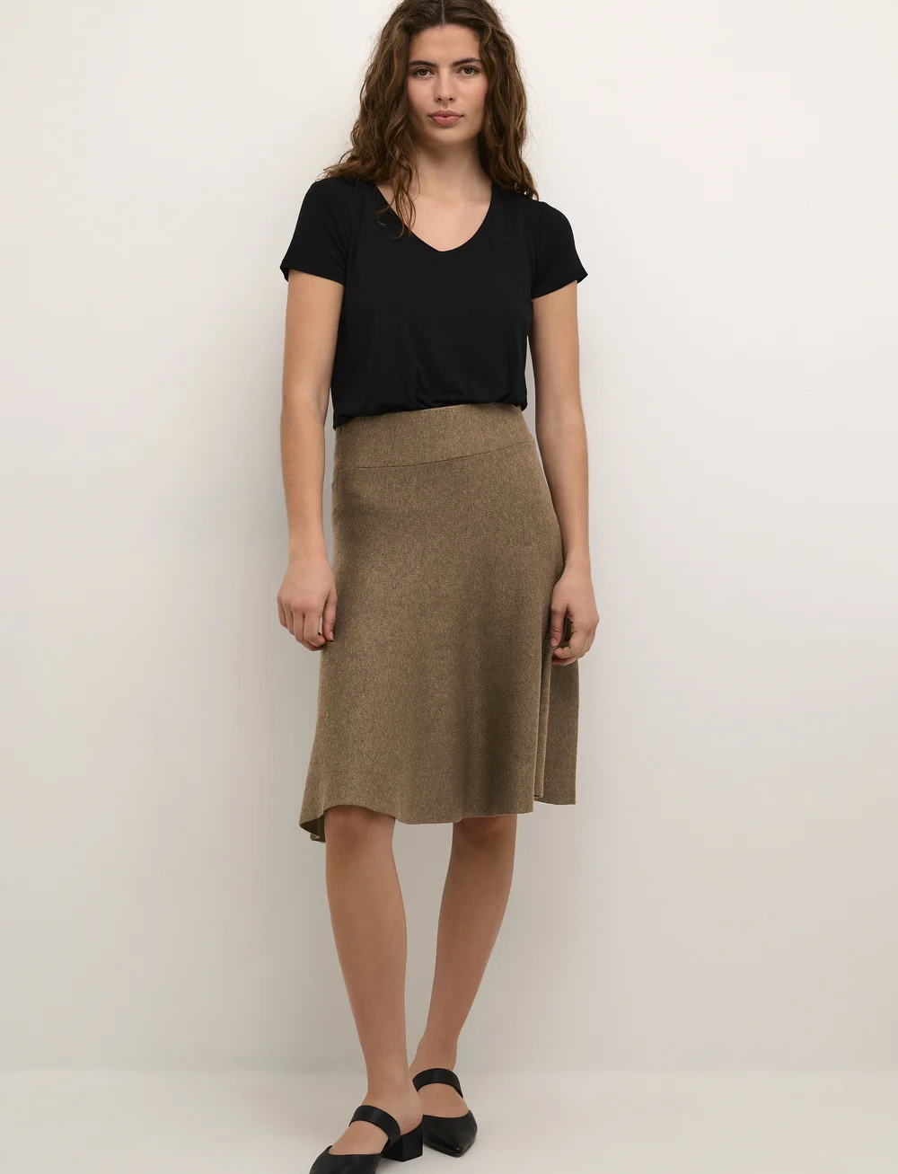 Culture - CUannemarie Skirt - stickade kjolar - cub melange - 3