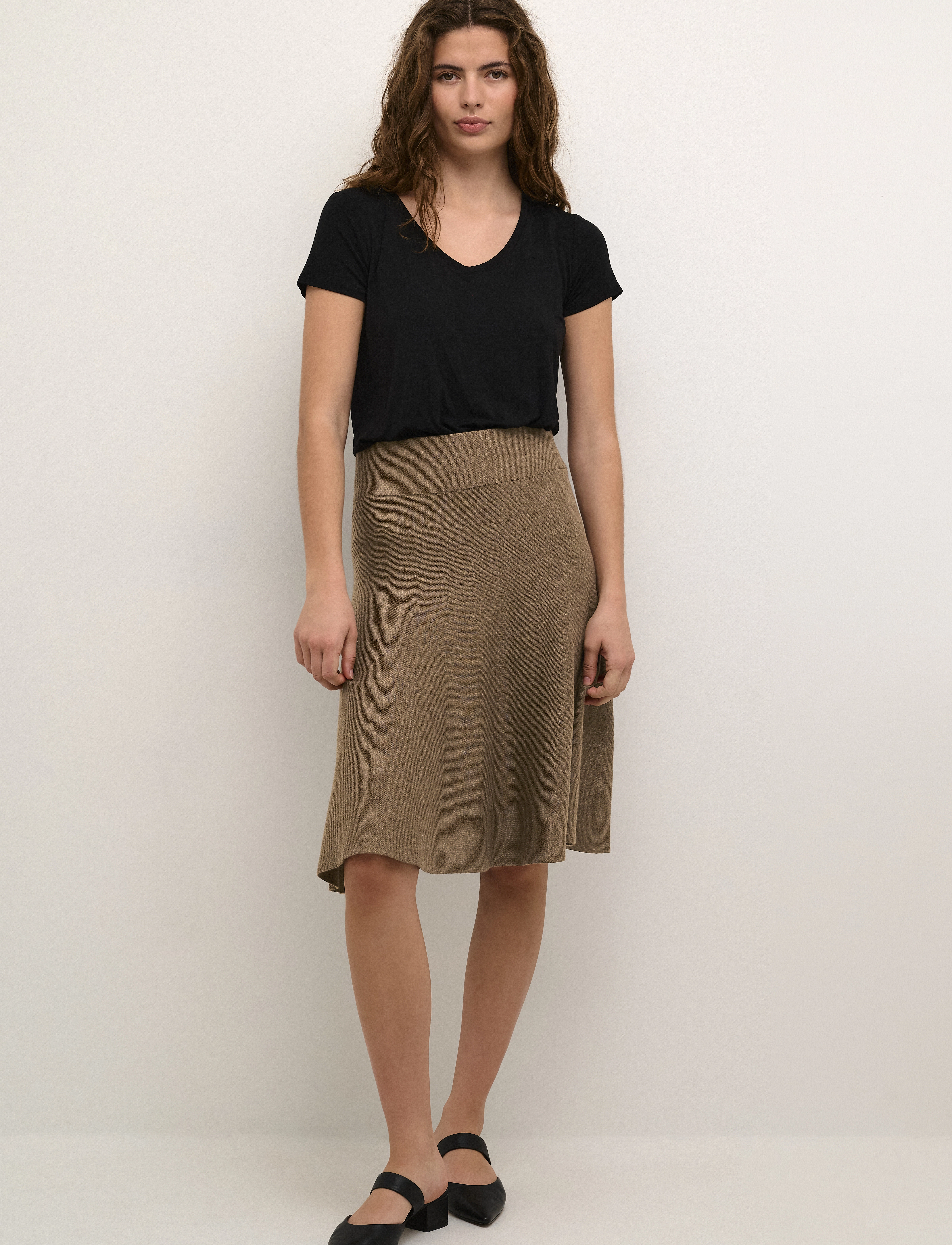 Culture - CUANNEMARIE SKIRT - strikkede nederdele - cub melange - 3