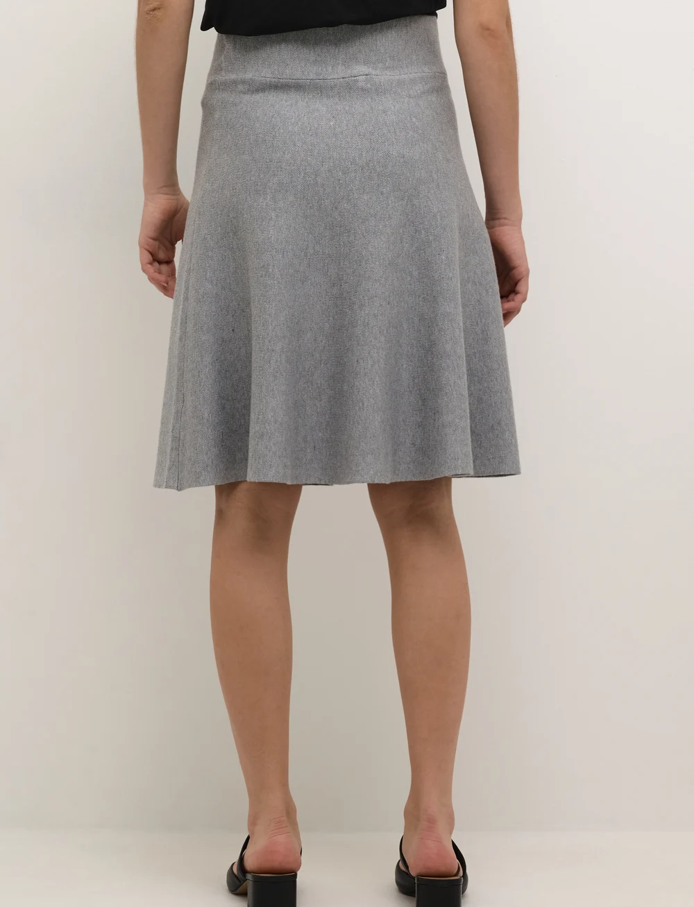 Culture - CUannemarie Skirt - stickade kjolar - light grey melange - 4
