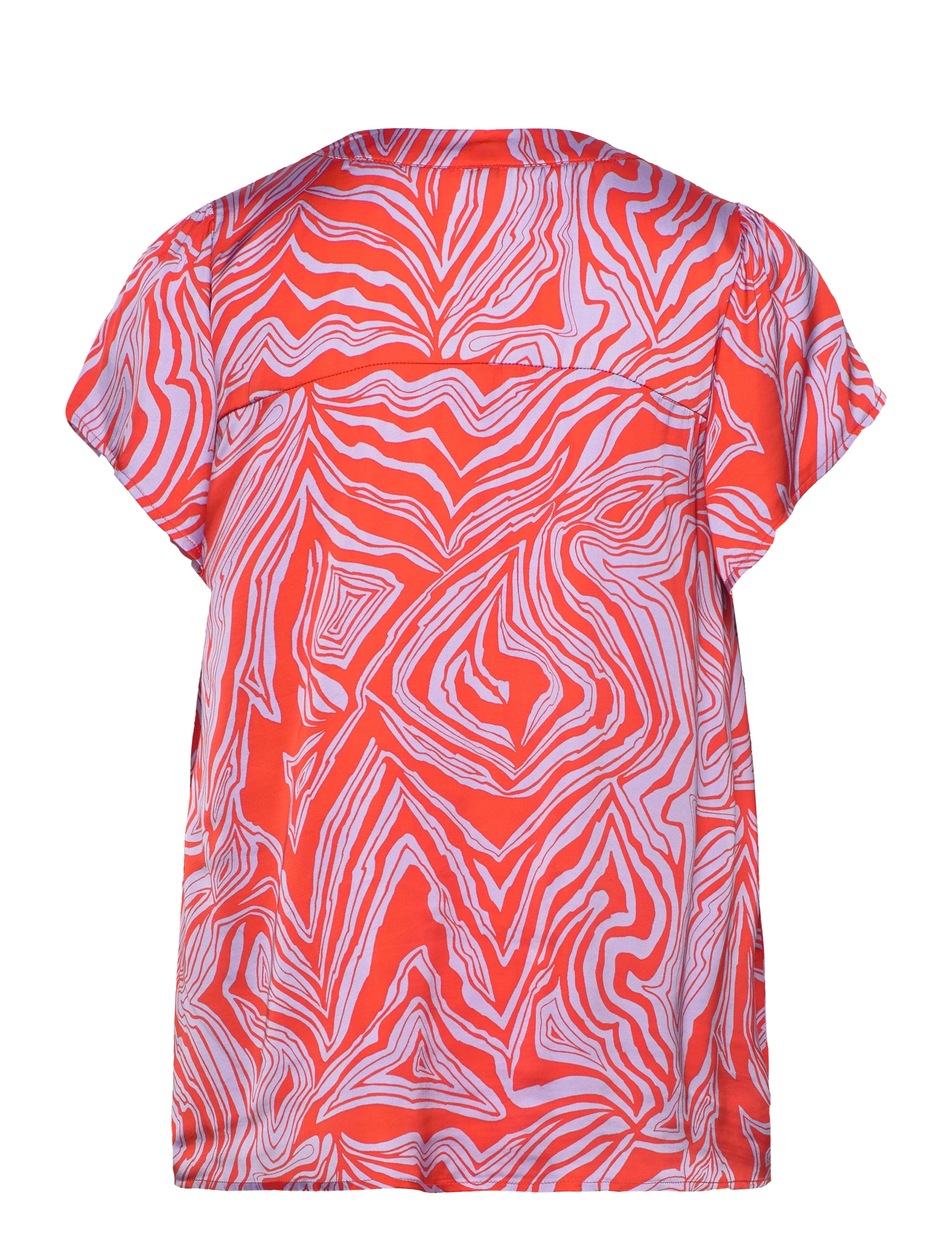 Culture - CUvilma SS Blouse - kortærmede bluser - orange - 2