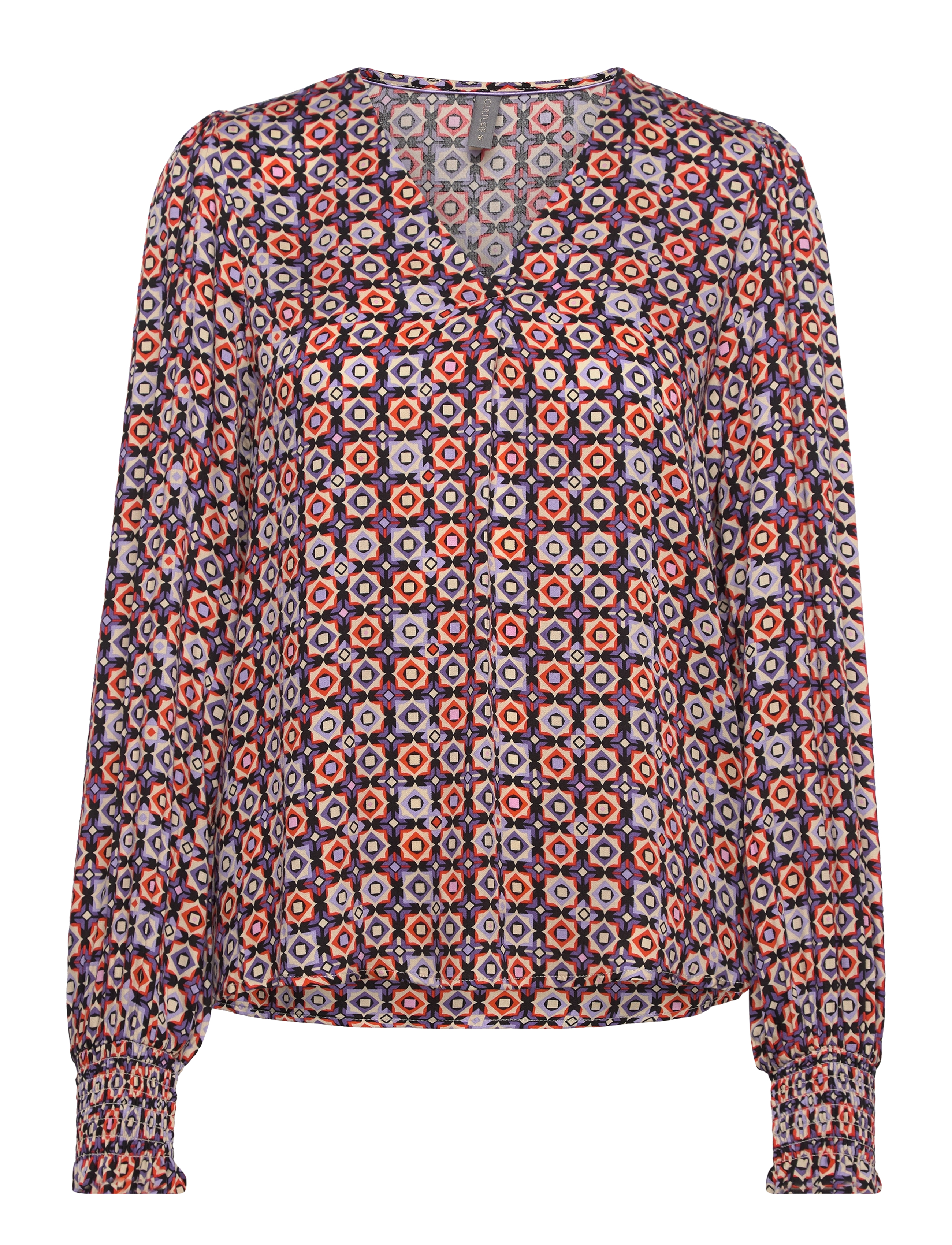 Culture CUtila Blouse - Bluser - ORANGE / multi