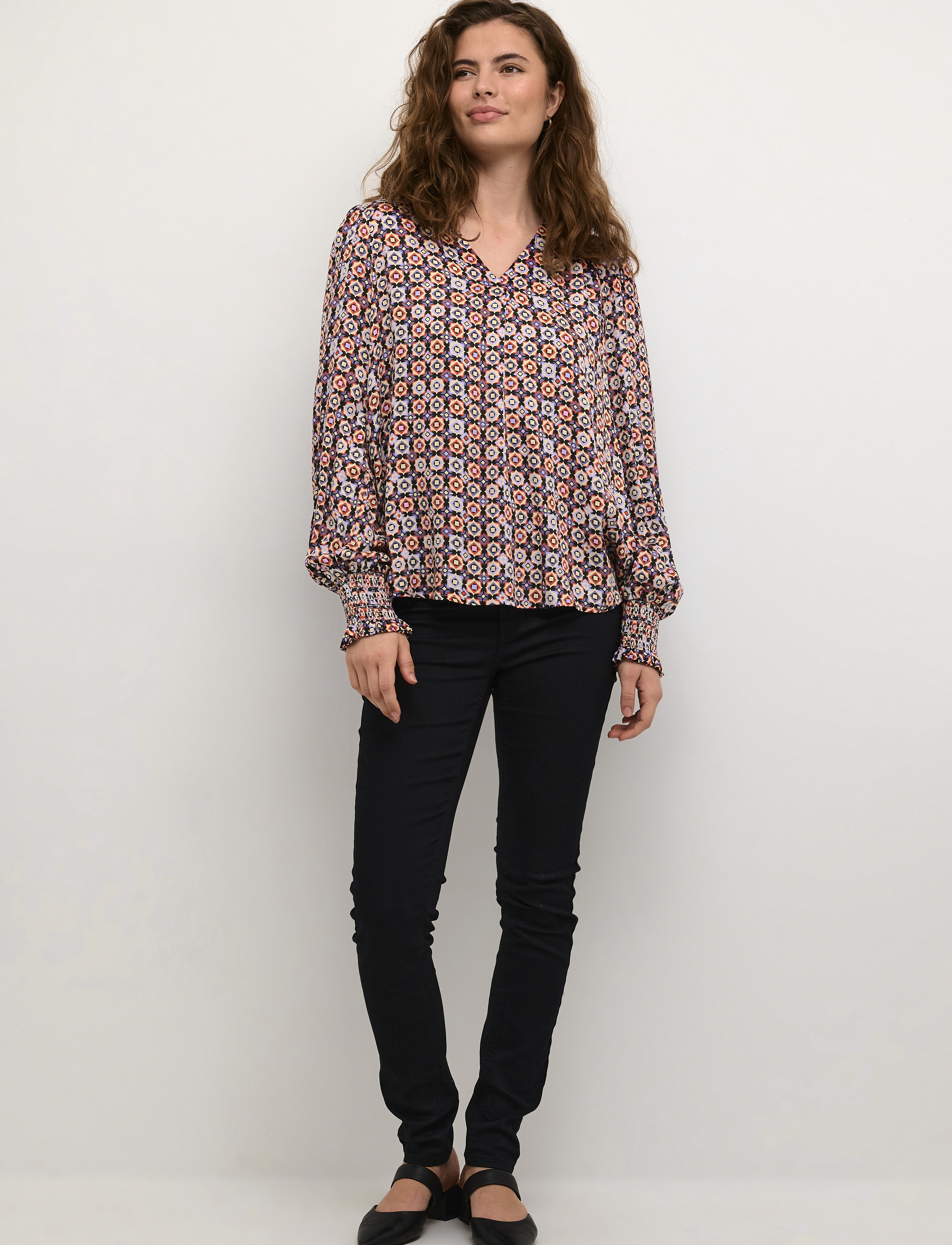 Culture - CUtila Blouse - langærmede bluser - orange - 3