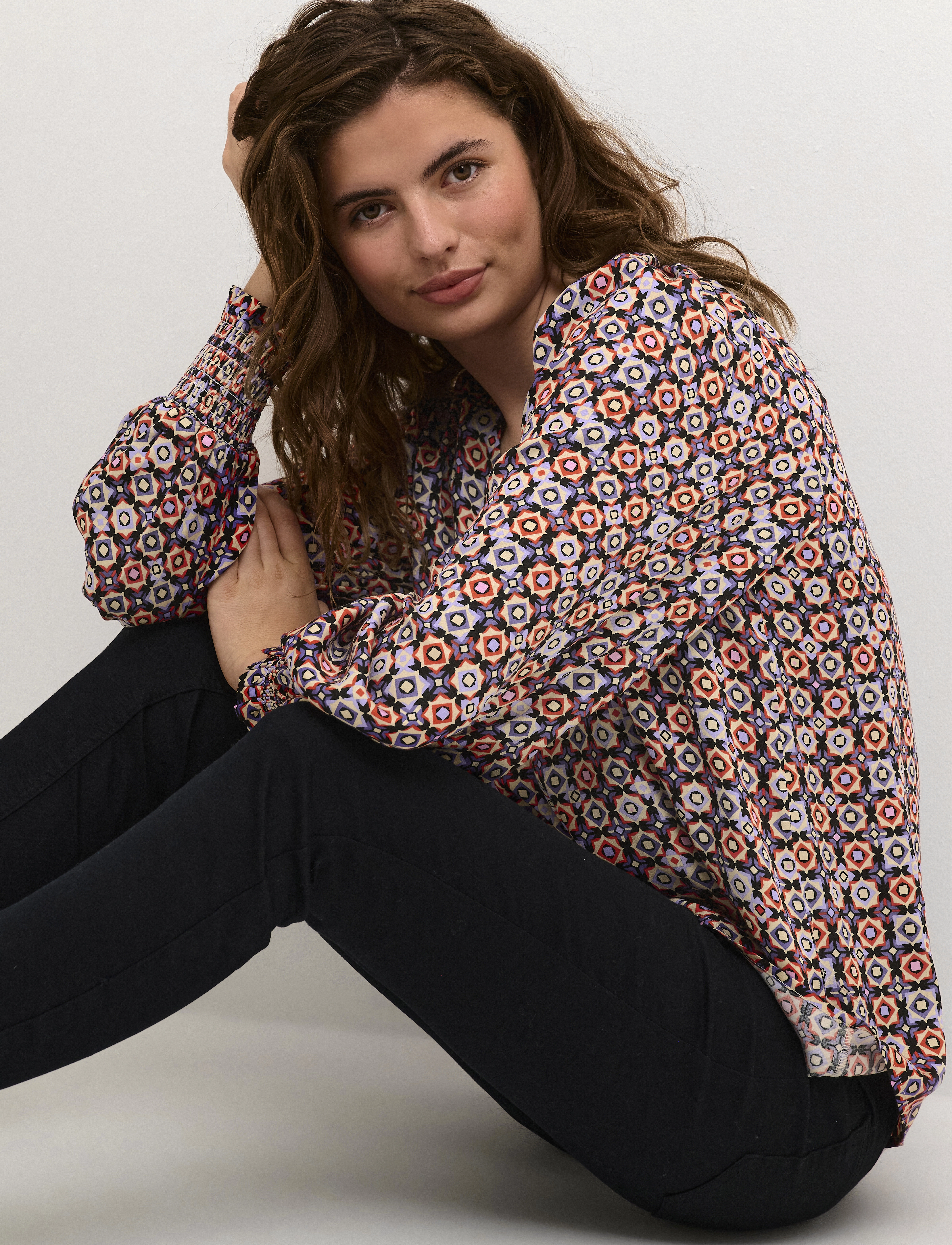 Culture - CUtila Blouse - langærmede bluser - orange - 5