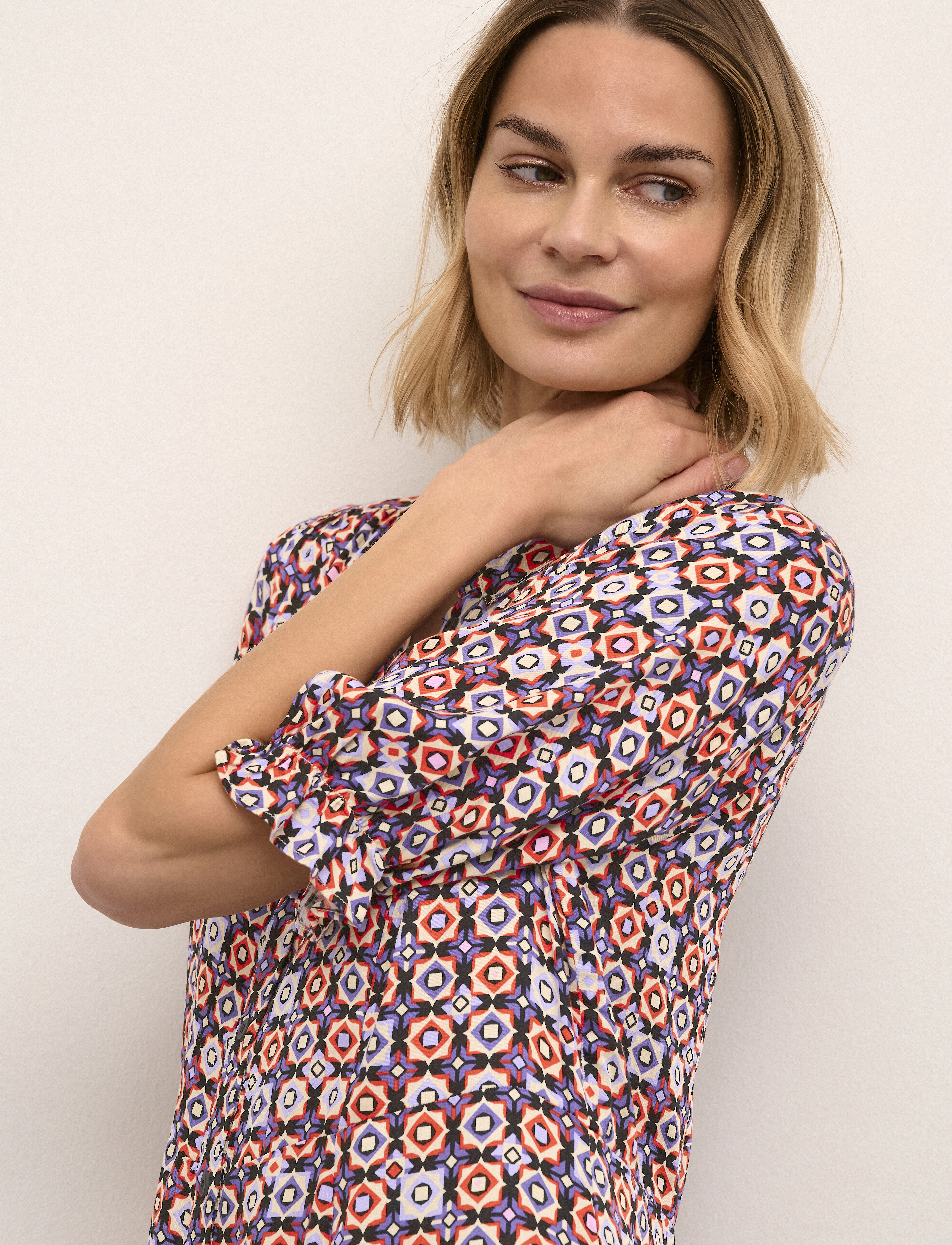 Culture - CUtila Long Dress - hemdkleider - orange - 5