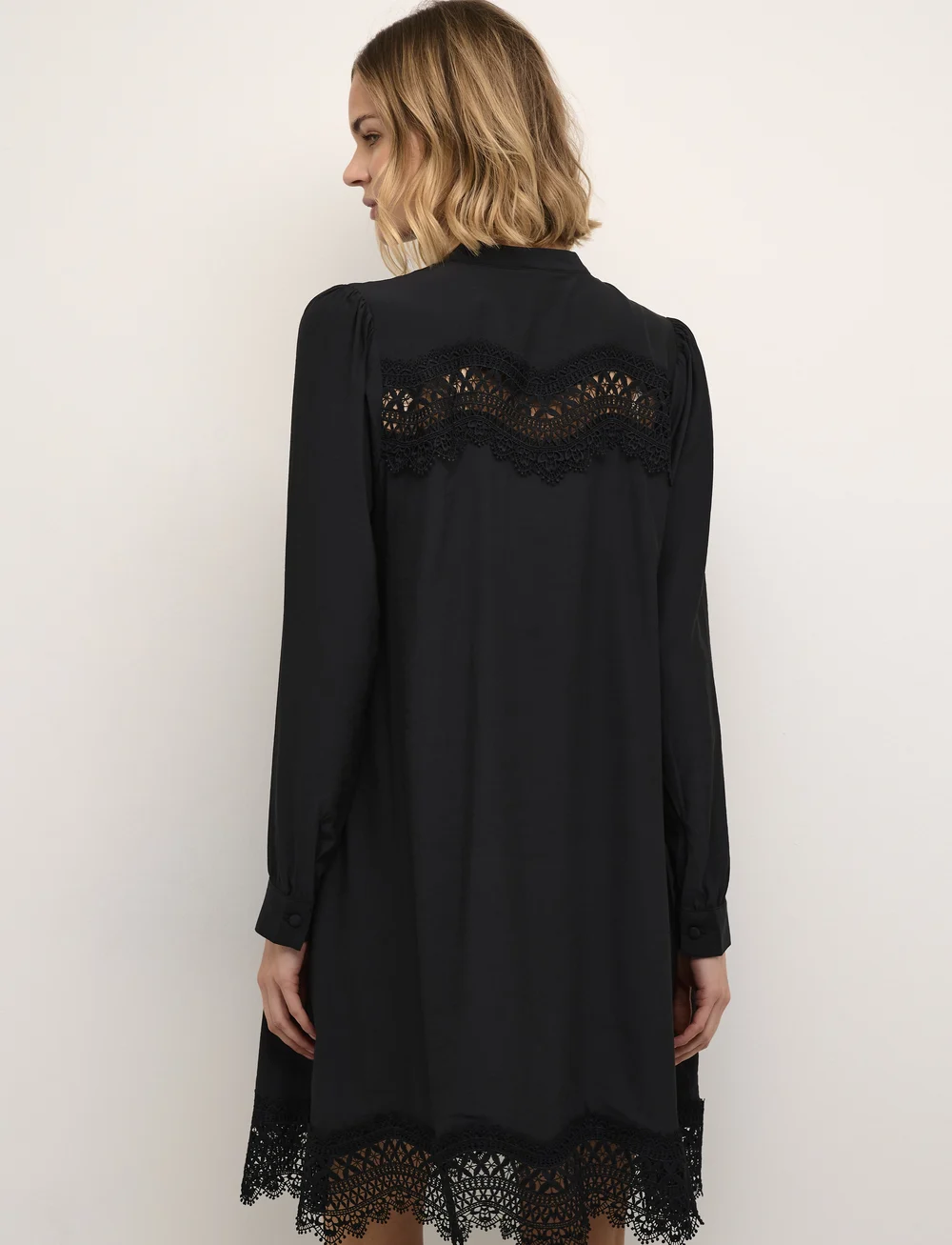 Culture - CUtiffany Dress - midiklänningar - black - 4