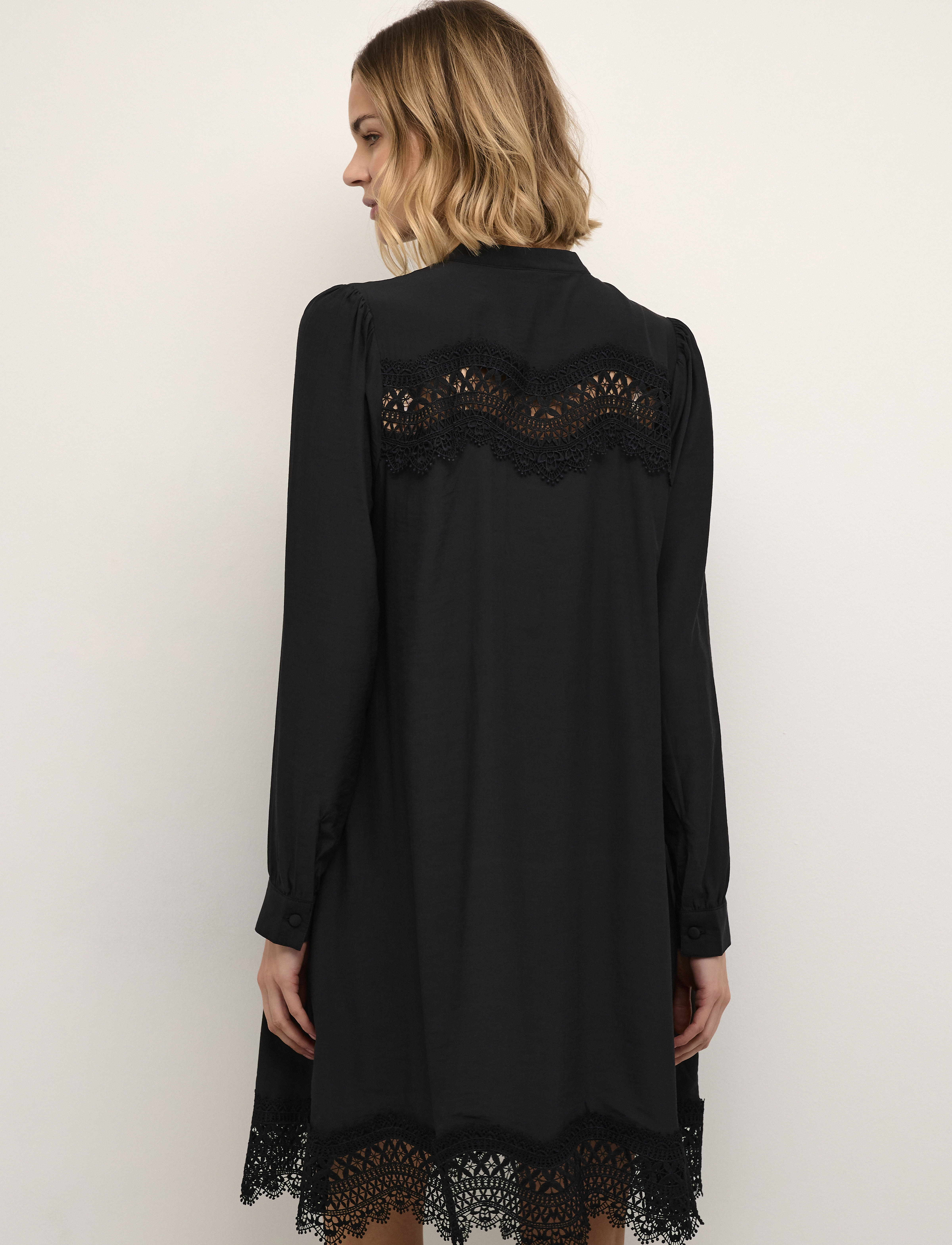 Culture - CUtiffany Dress - midi dresses - black - 4