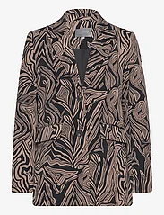 Culture - CUmelania Printed Blazer - party wear at outlet prices - black - 0