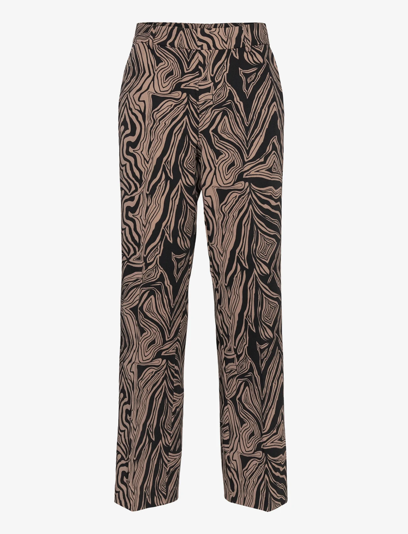 Culture - CUmelania Printed Pants - wijde broeken - black - 0