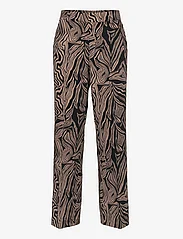 Culture - CUmelania Printed Pants - bukser med brede ben - black - 0