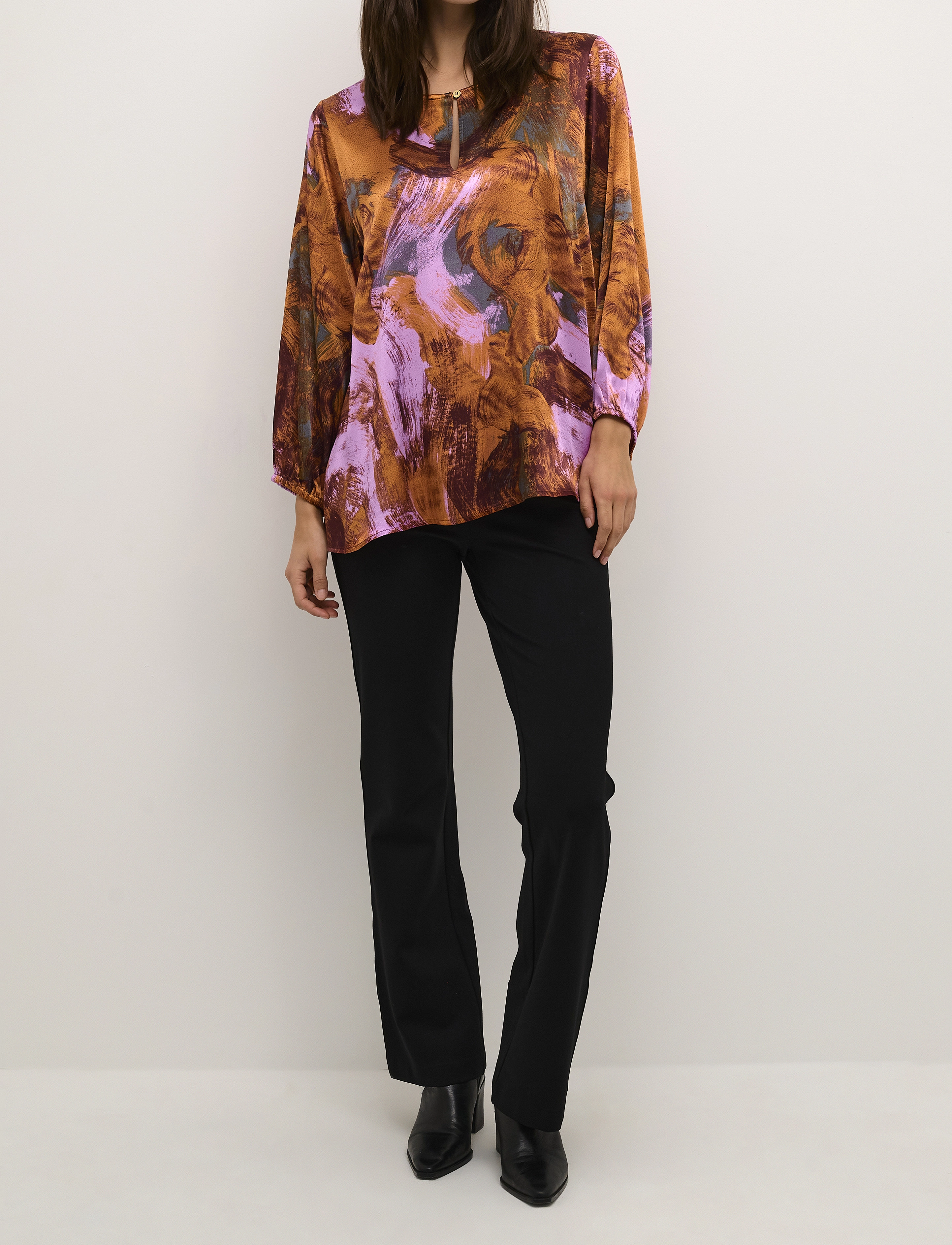 Culture - CUmenta LS Blouse - langærmede bluser - topaz - 3