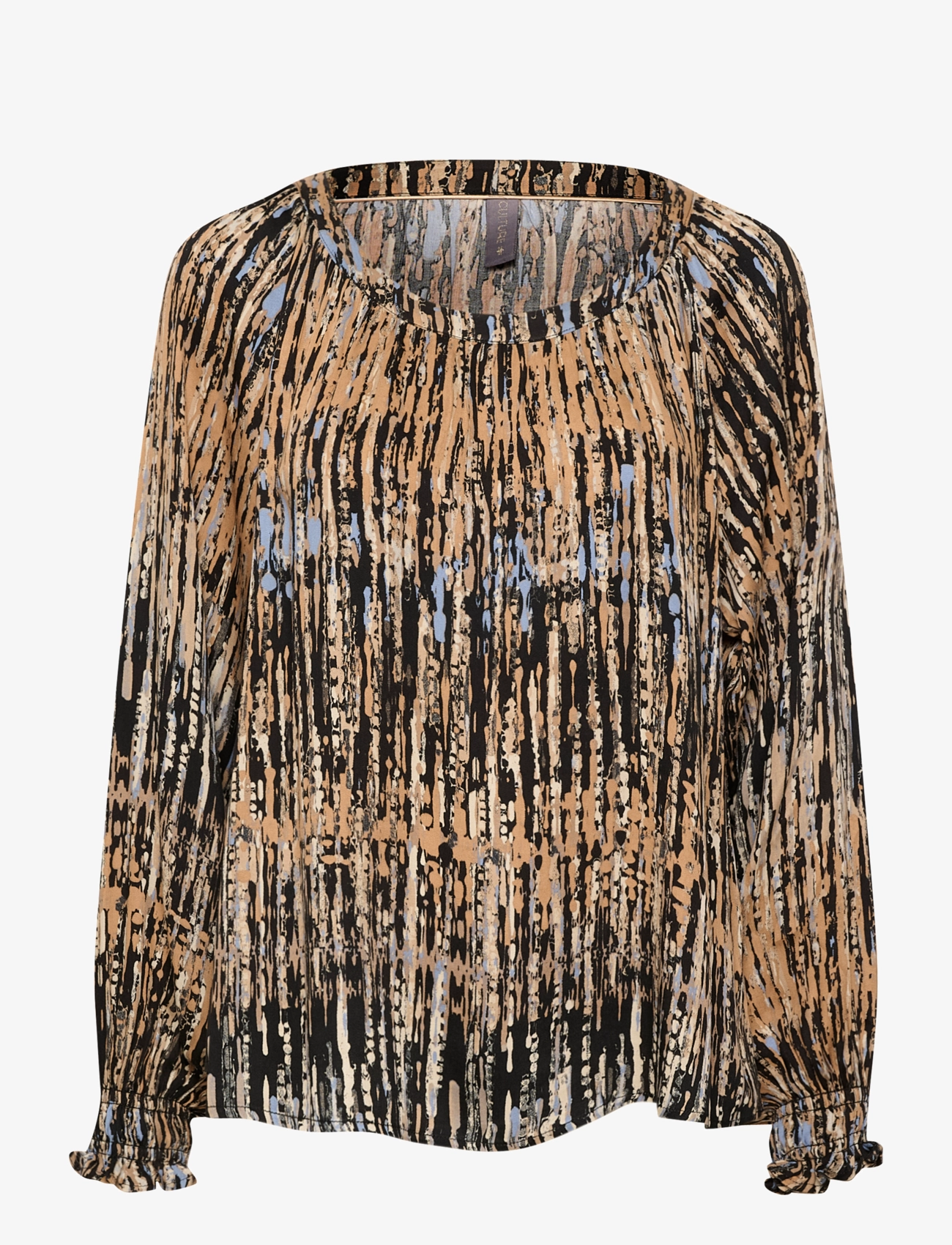 Culture CUtoba Blouse - Bluser - BLACK / brown