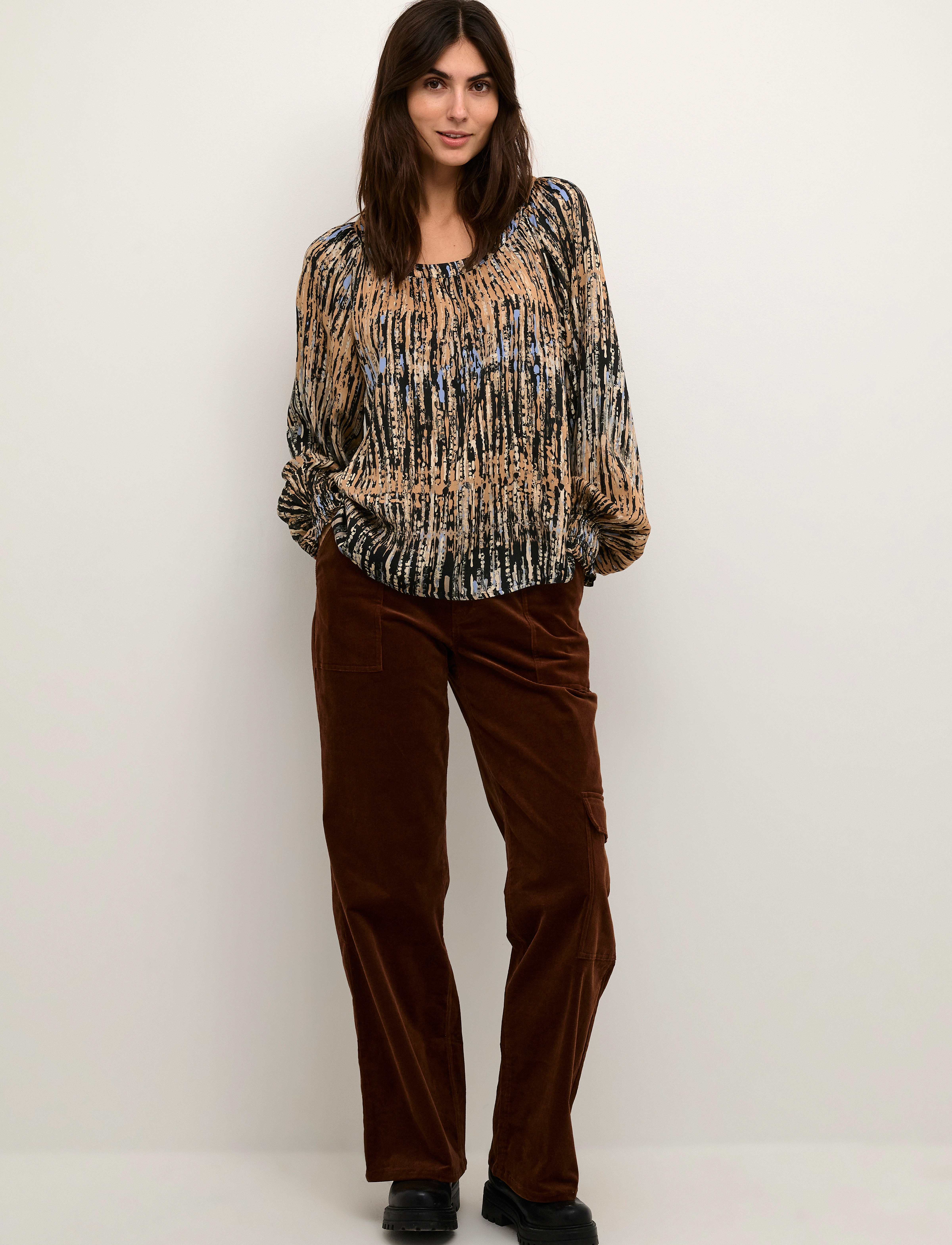 Culture - CUtoba Blouse - pitkähihaiset puserot - black - 3