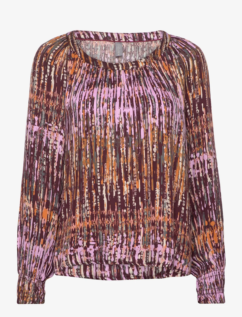 Culture - CUtoba Blouse - långärmade blusar - winetasting - 1