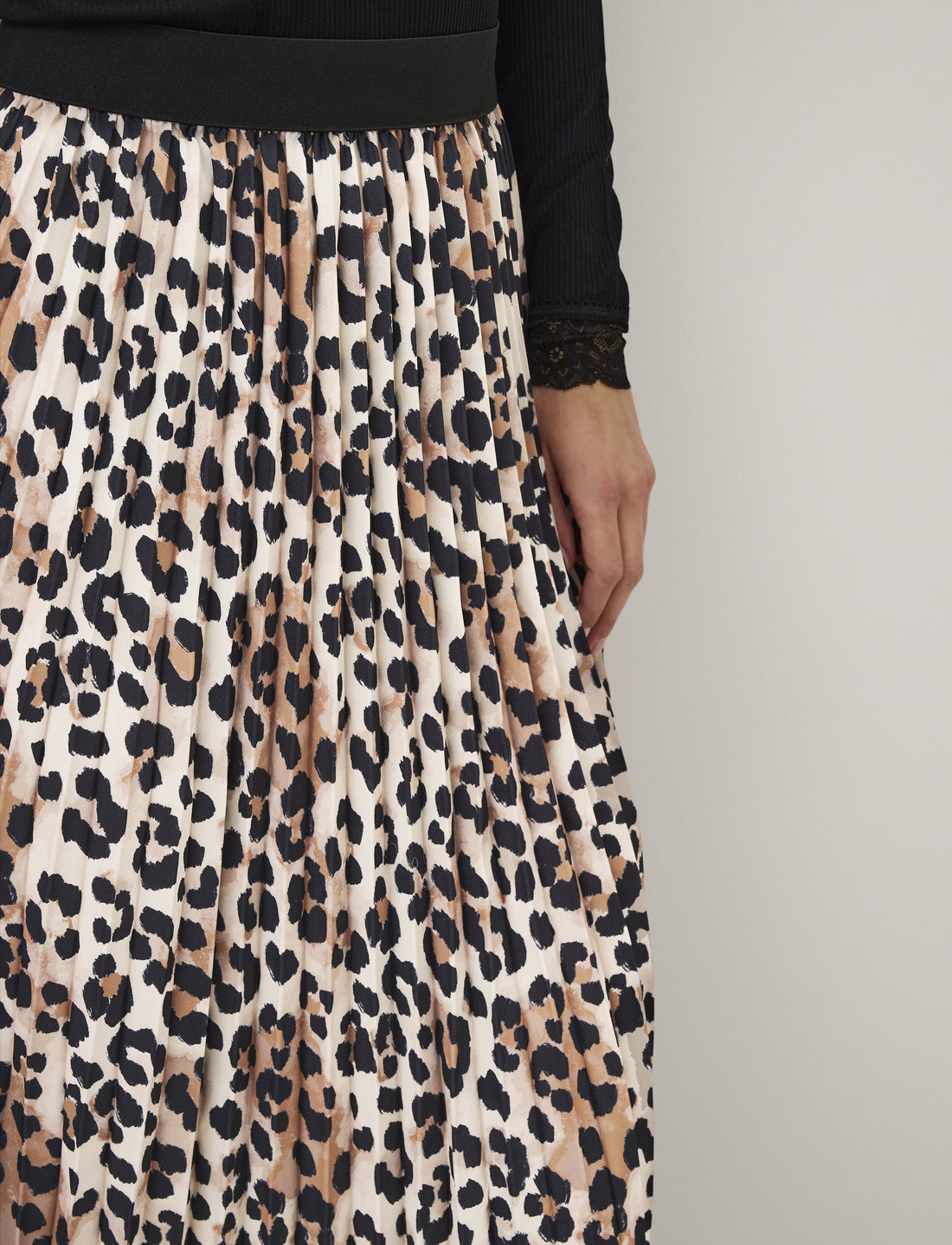 Jupe sales midi leopard