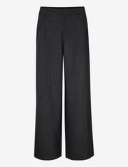 Culture - CUachena Pants - straight leg trousers - dark grey melange - 0
