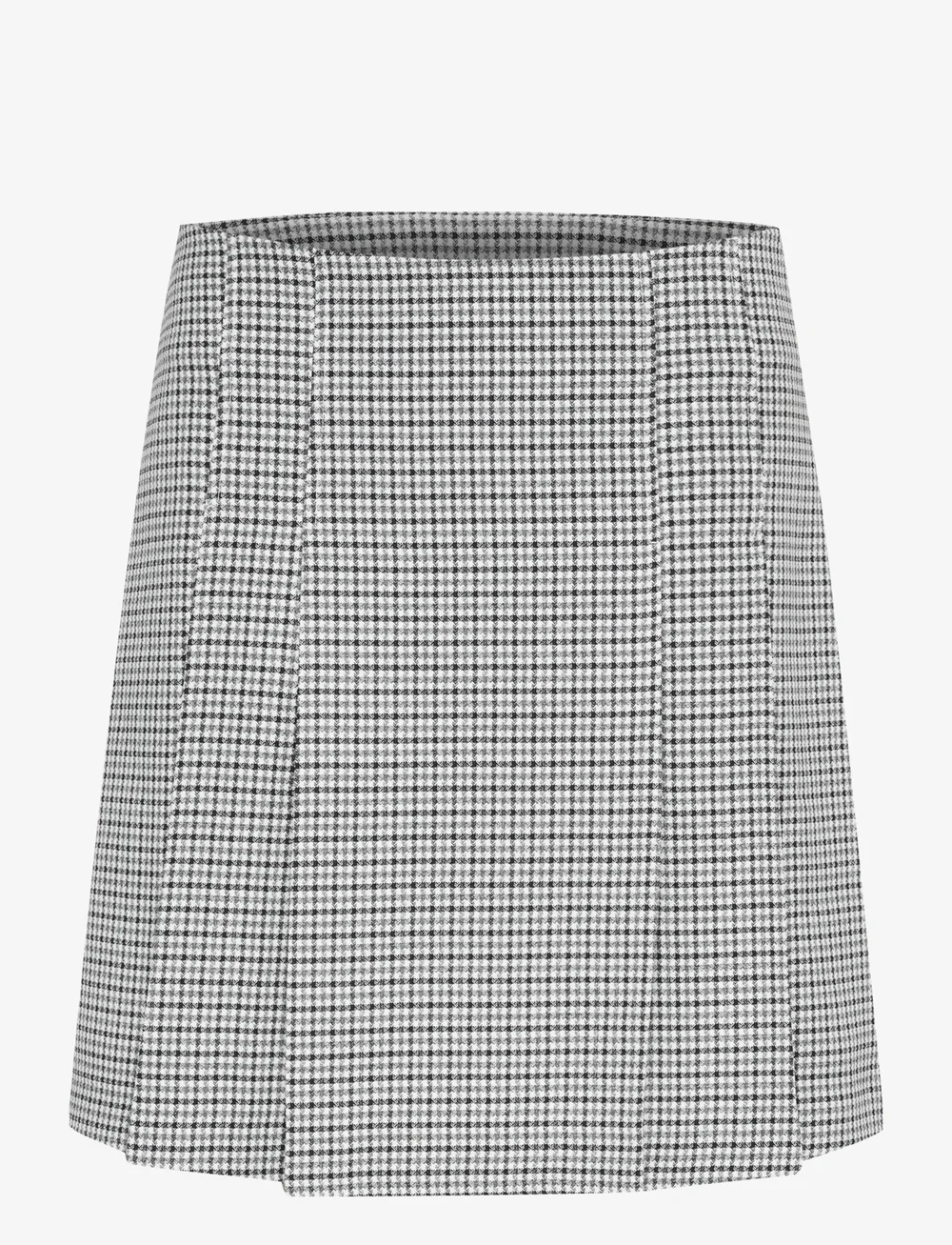 Culture - CUastra Skirt - plisserede nederdele - black/white check - 1