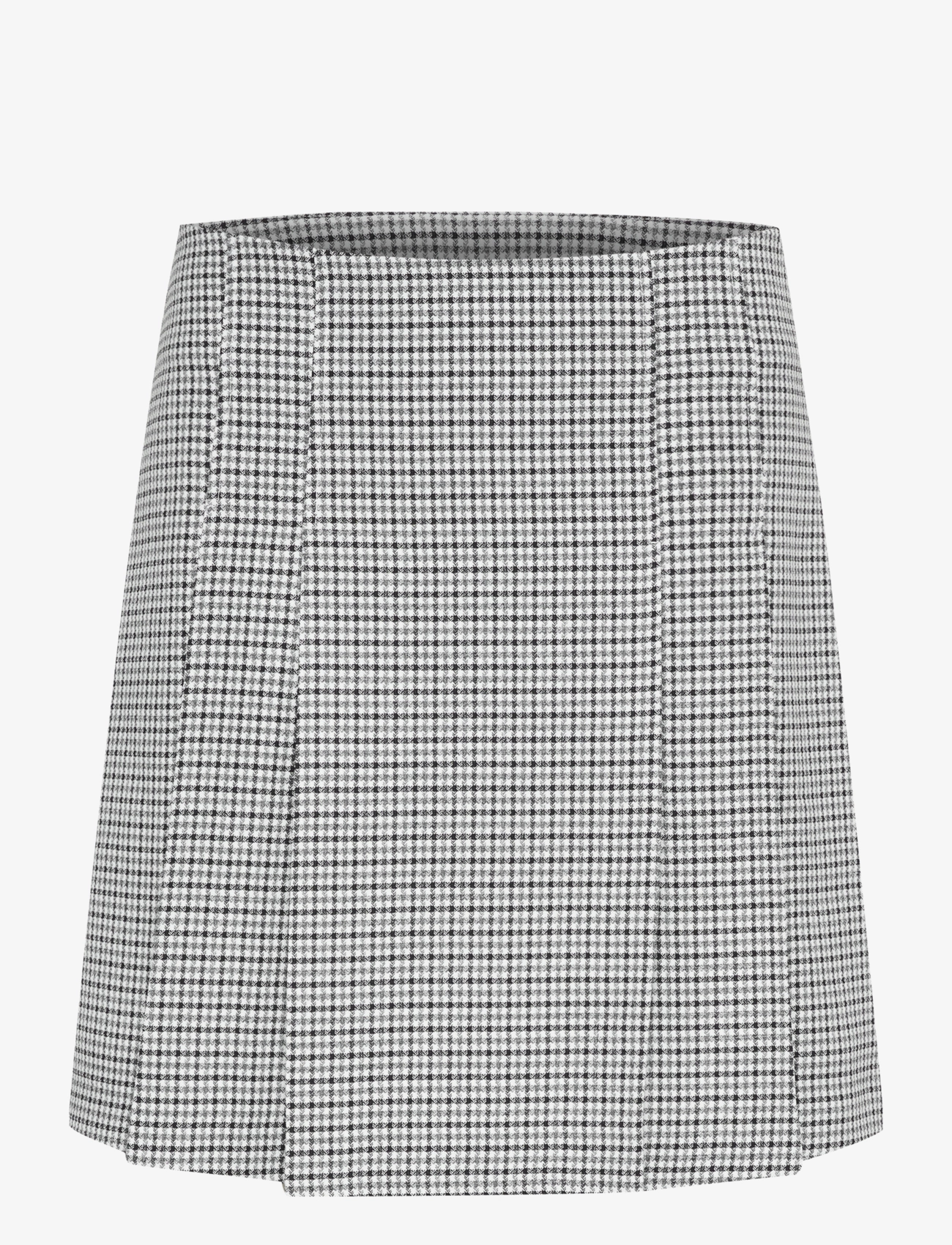 Culture CUastra Skirt - Nederdele - BLACK/WHITE CHECK / black