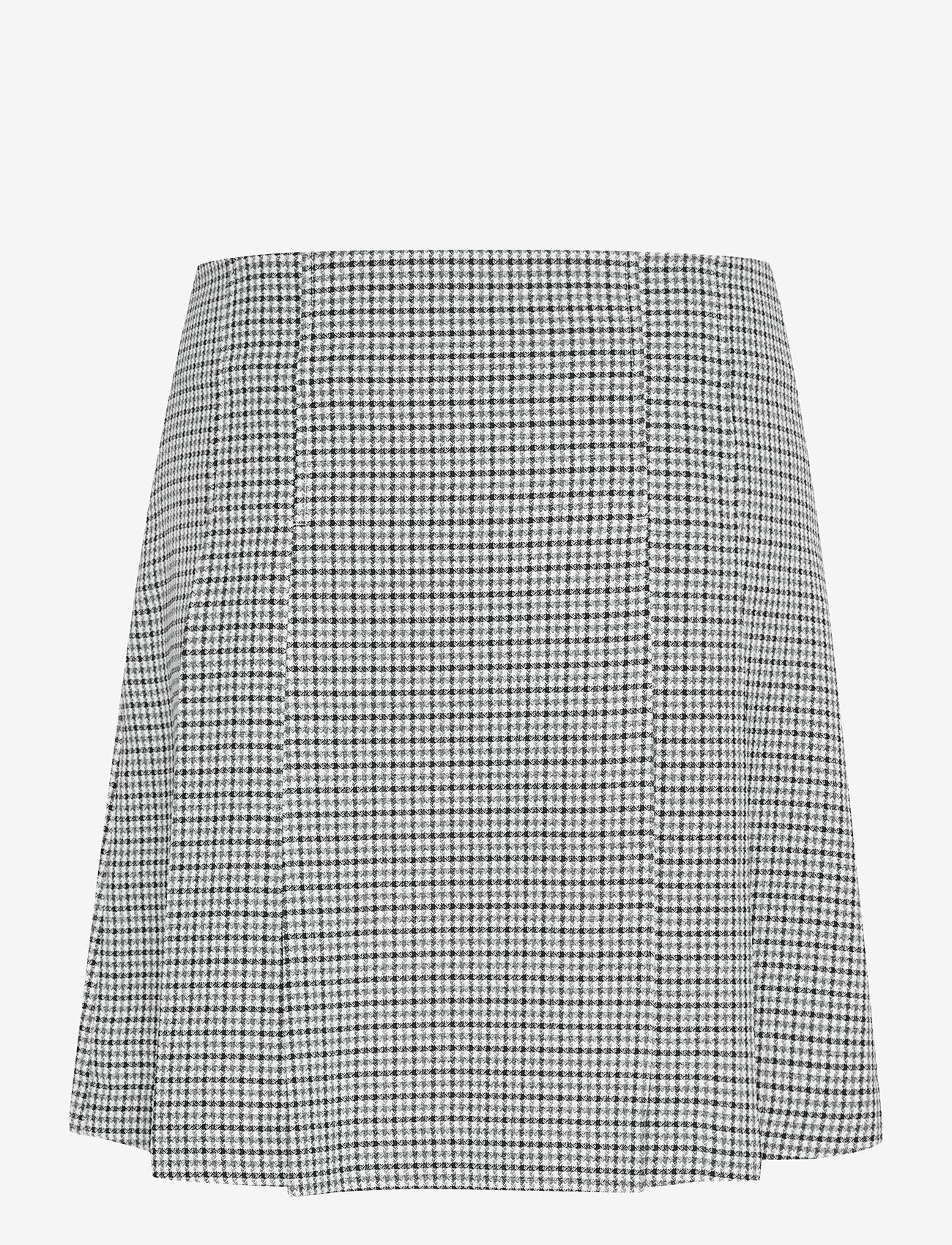 Culture - CUastra Skirt - plisserede nederdele - black/white check - 2