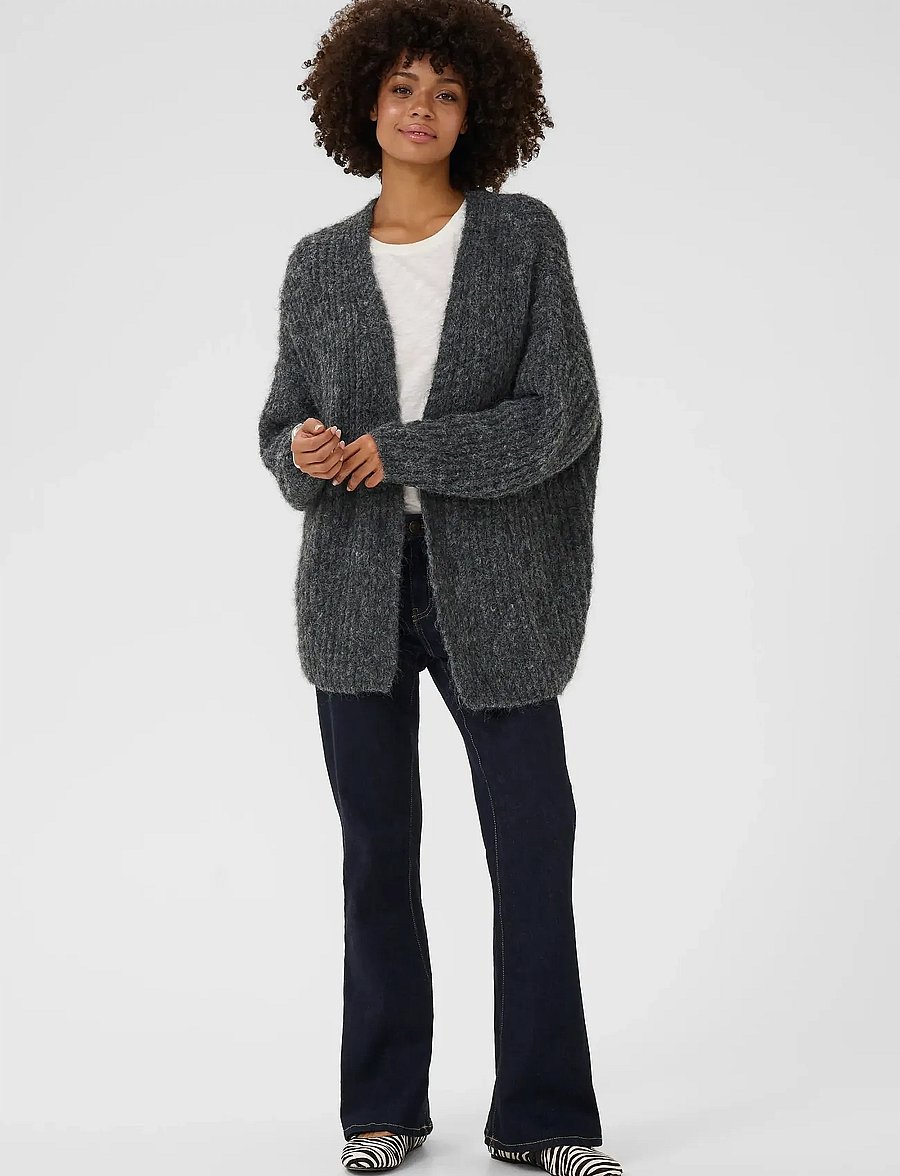 Culture - CUbrava Cardigan - strickjacken - phantom melange - 3
