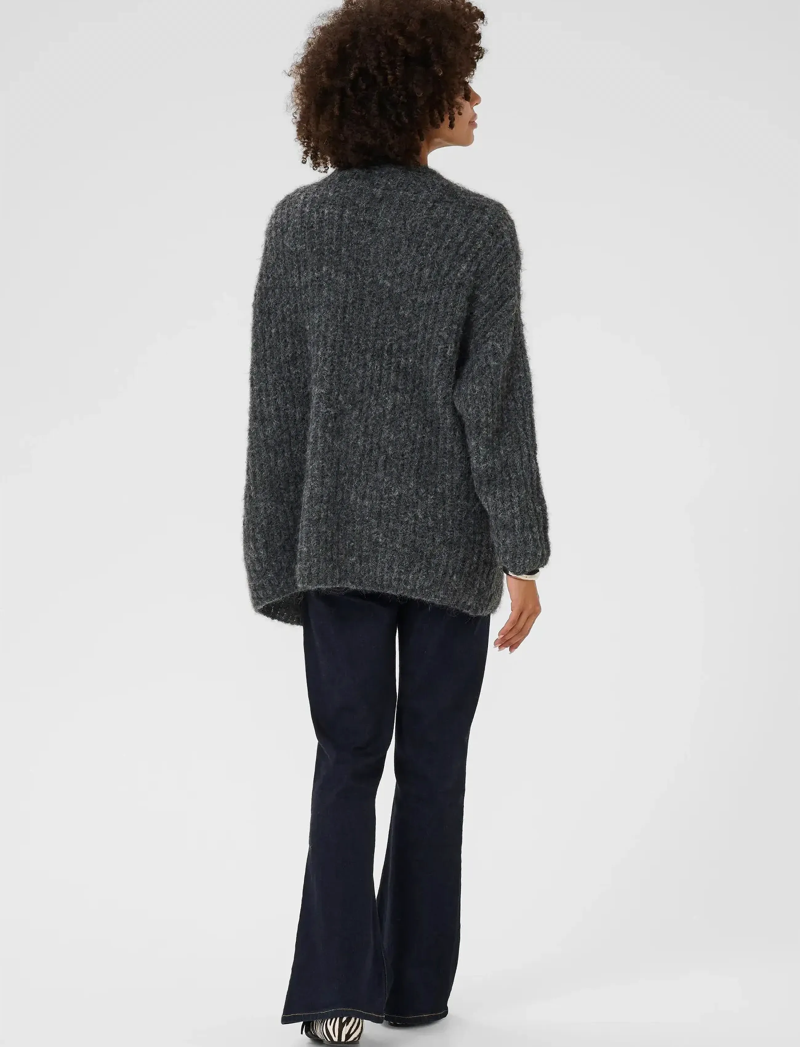 Culture - CUbrava Cardigan - cardigans - phantom melange - 4