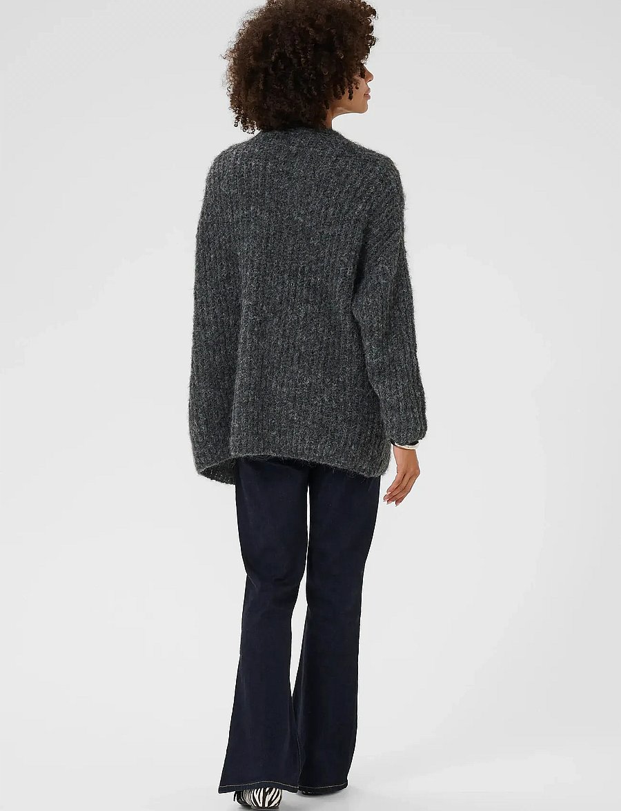 Culture - CUbrava Cardigan - strickjacken - phantom melange - 4
