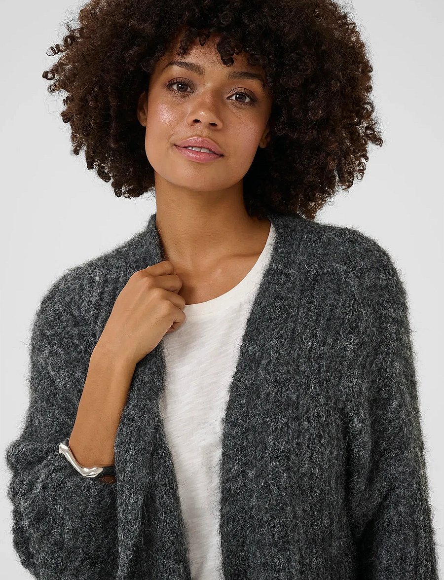 Culture - CUbrava Cardigan - strickjacken - phantom melange - 5