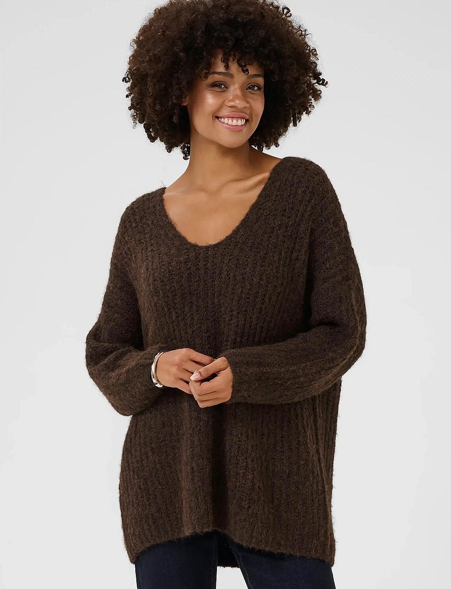 Culture - CUbrava pullover - kampsunid - coffee bean melange - 0