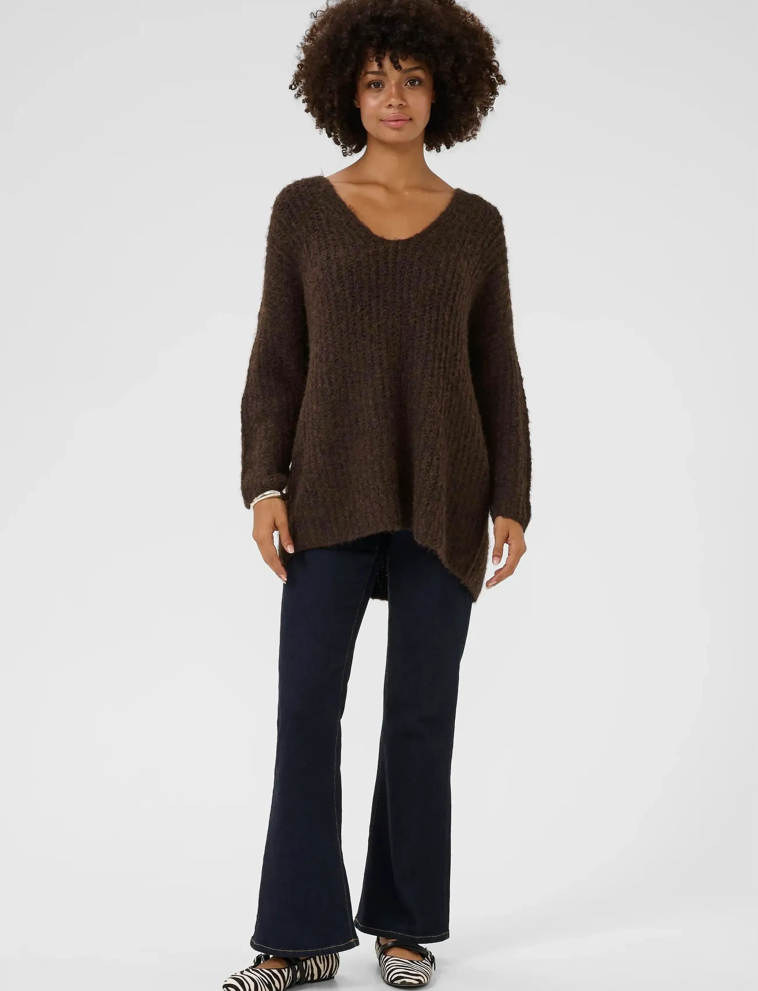 Culture - CUbrava pullover - sviitrid - coffee bean melange - 3