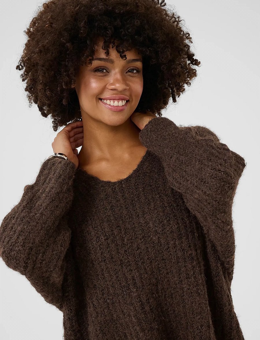 Culture - CUbrava pullover - kampsunid - coffee bean melange - 5
