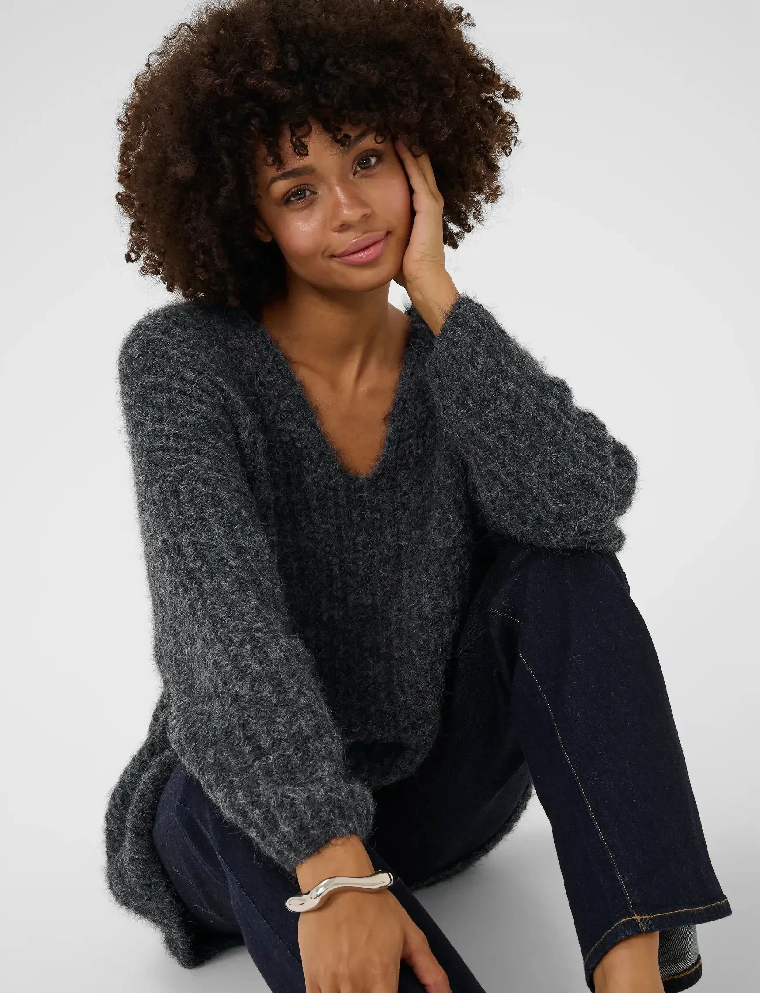 Culture - CUbrava pullover - pullover - phantom melange - 5