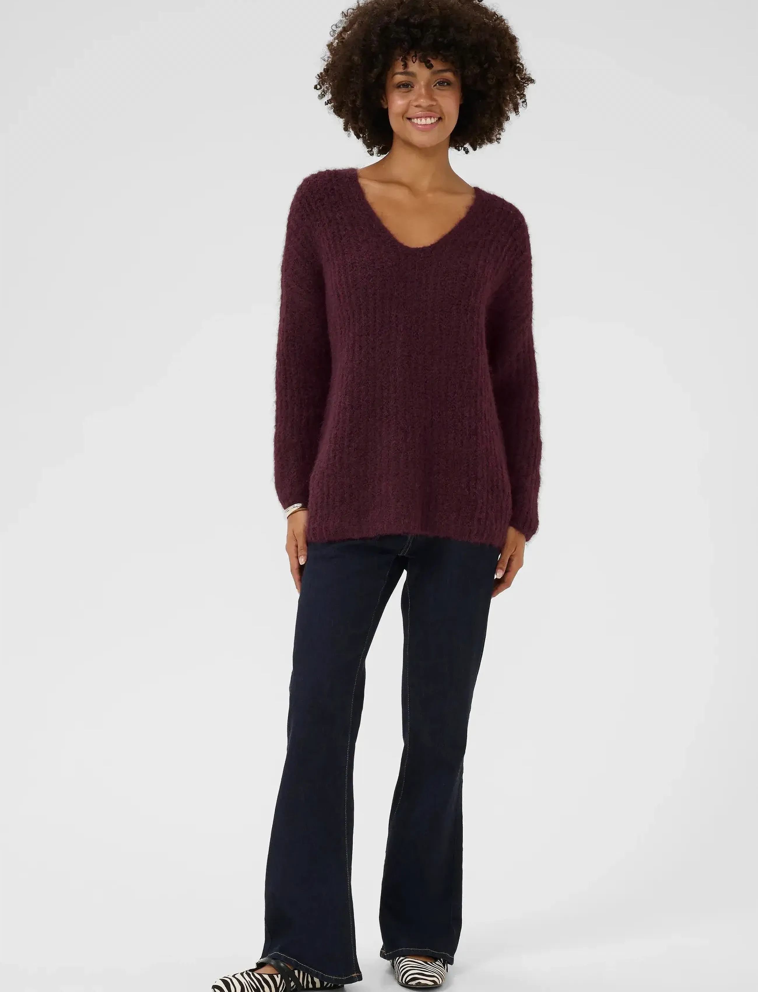 Culture - CUbrava pullover - swetry - winetasting melange - 3