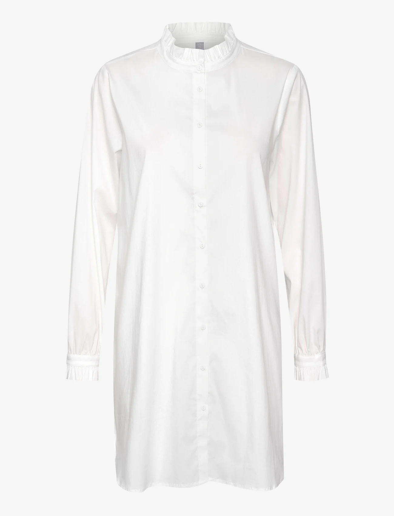 Culture - CUchresta Frill Shirt - long-sleeved shirts - spring gardenia - 0