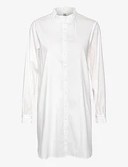 Culture - CUchresta Frill Shirt - langærmede skjorter - spring gardenia - 0