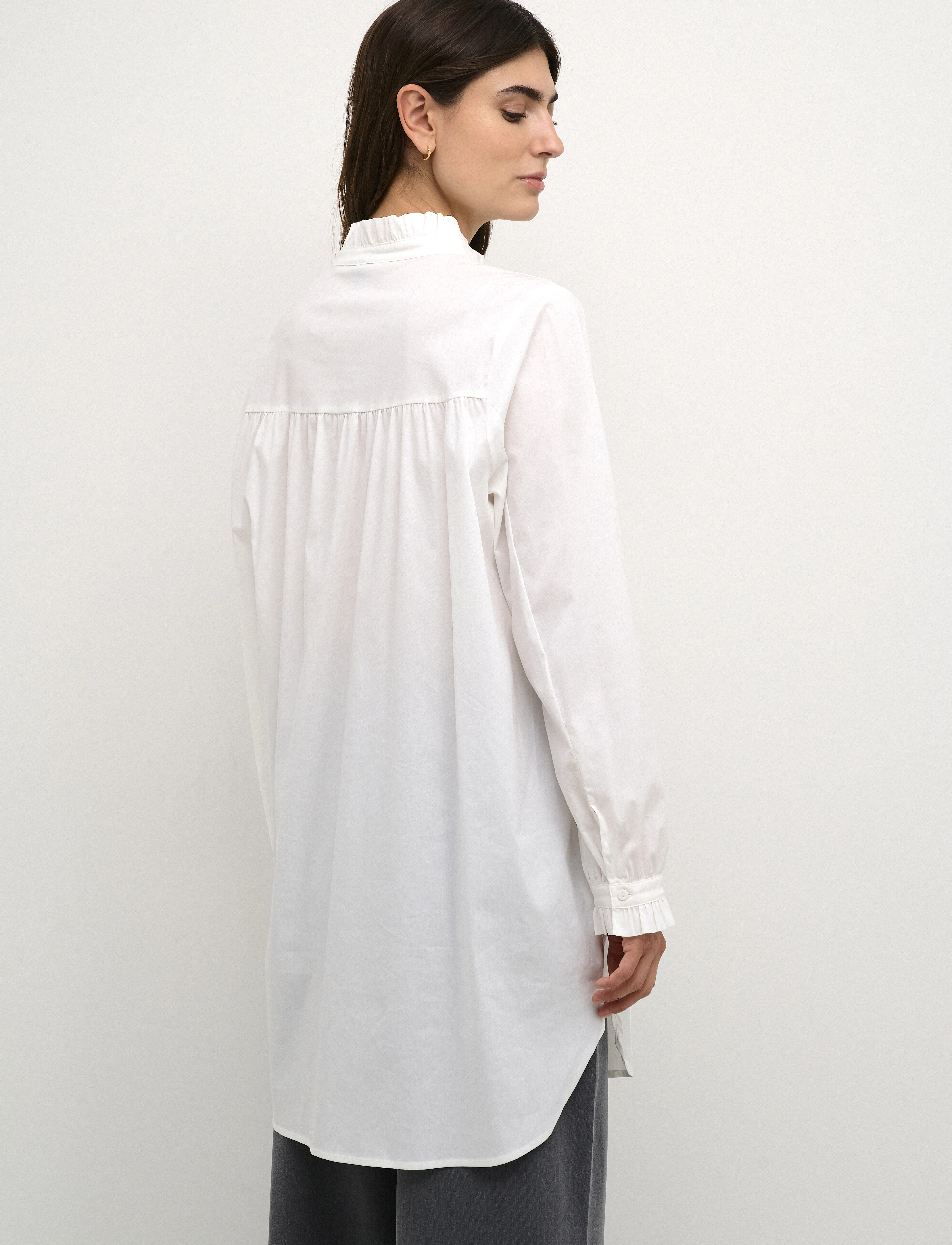 Culture - CUchresta Frill Shirt - spring gardenia - 4