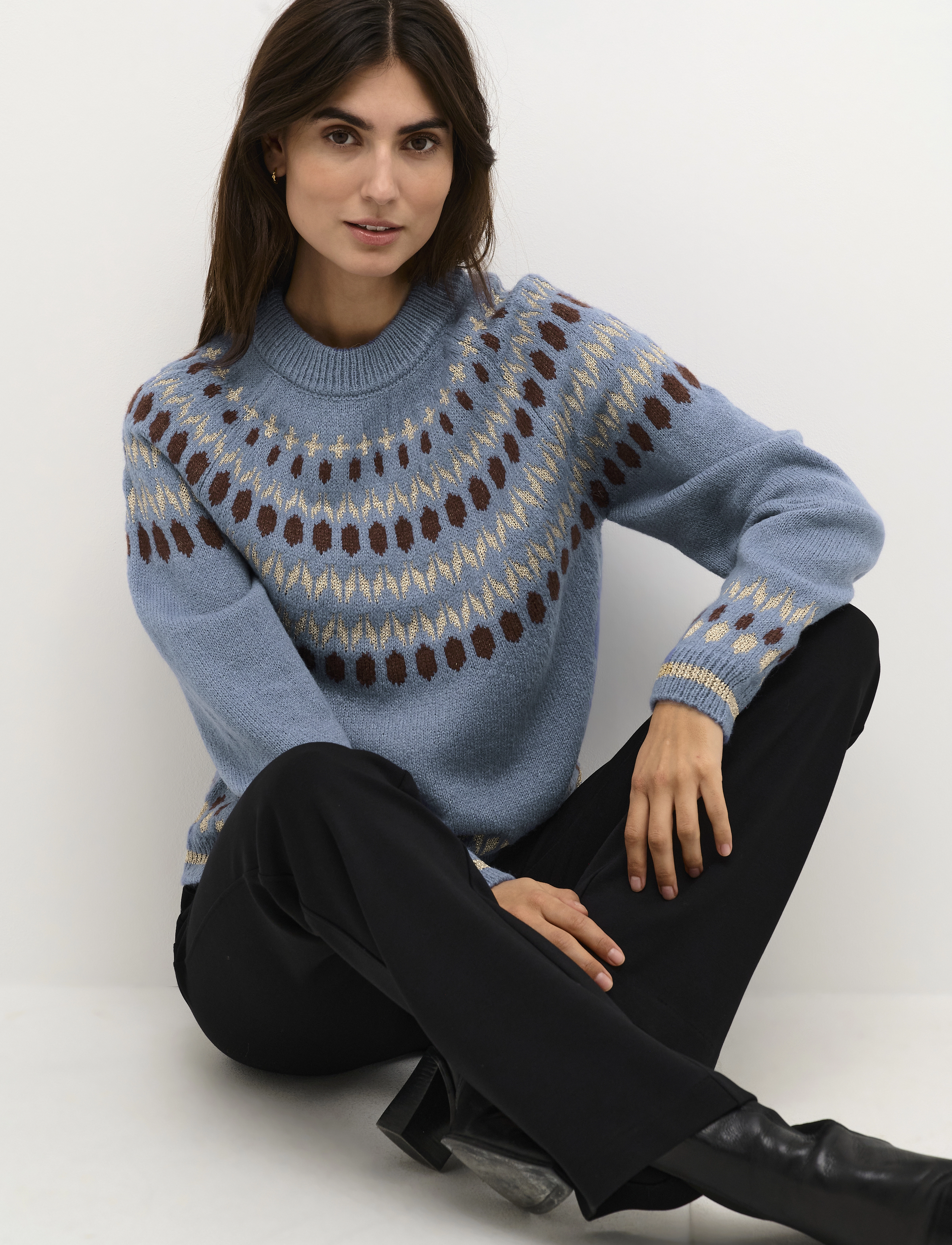 Culture - CUthurid Pullover - tröjor - infinity melange - 5