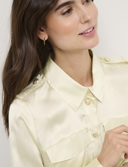 Culture - CUsanne Goldbutton Shirt - långärmade skjortor - oyster gray - 5