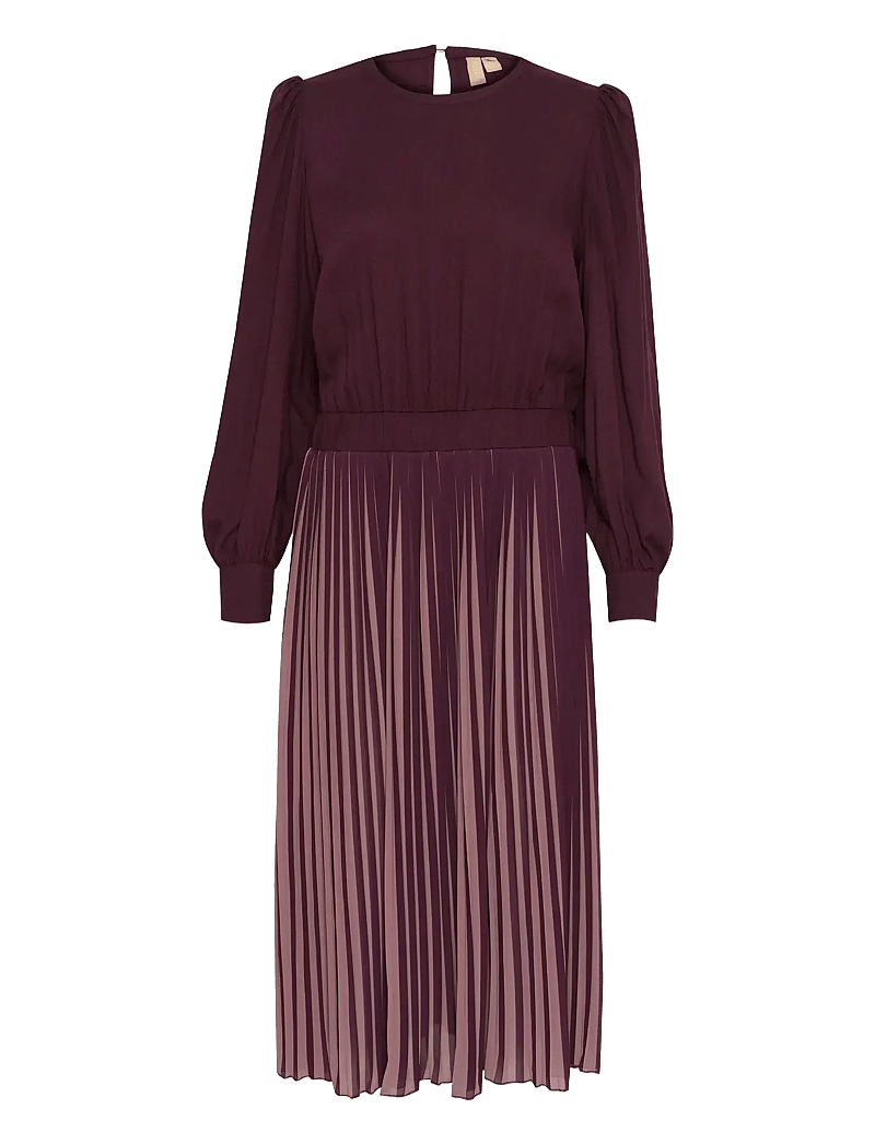 Culture - CUcarly Dress - cocktail-mekot - oldrose/winetasting stripe - 1
