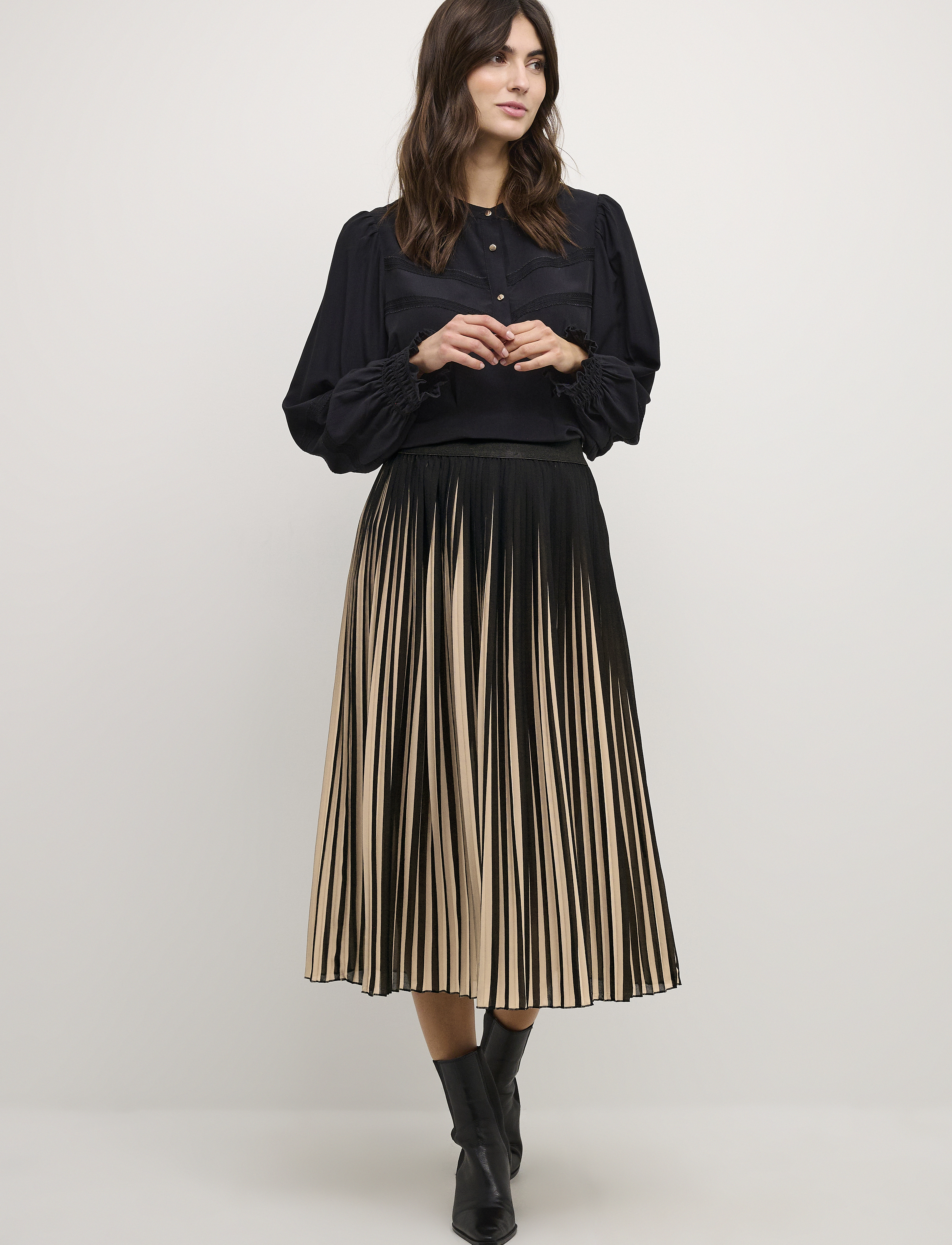 Culture - CUcarly Skirt - pleated skirts - black - 3