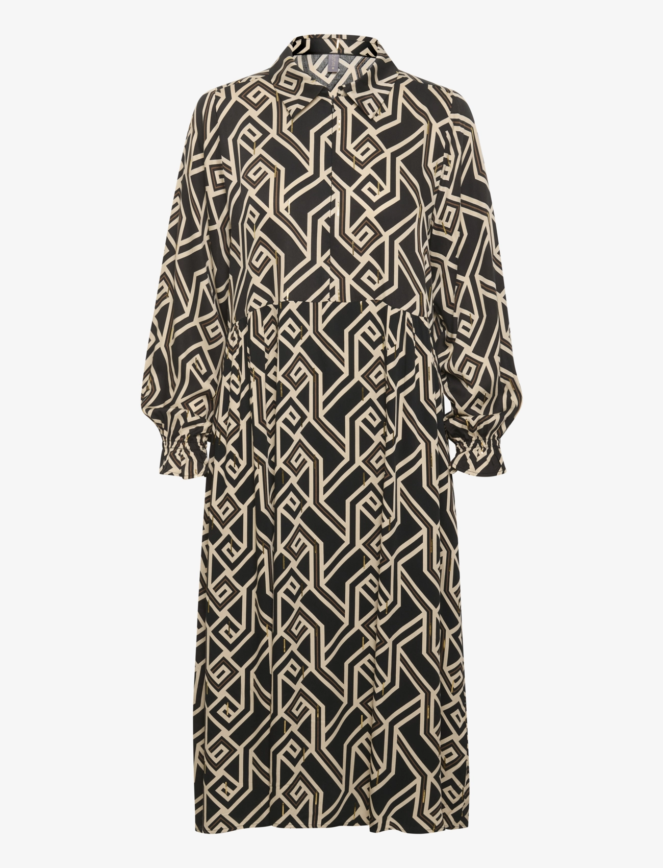 Culture CUmalton Long Dress - Riided - BLACK / black
