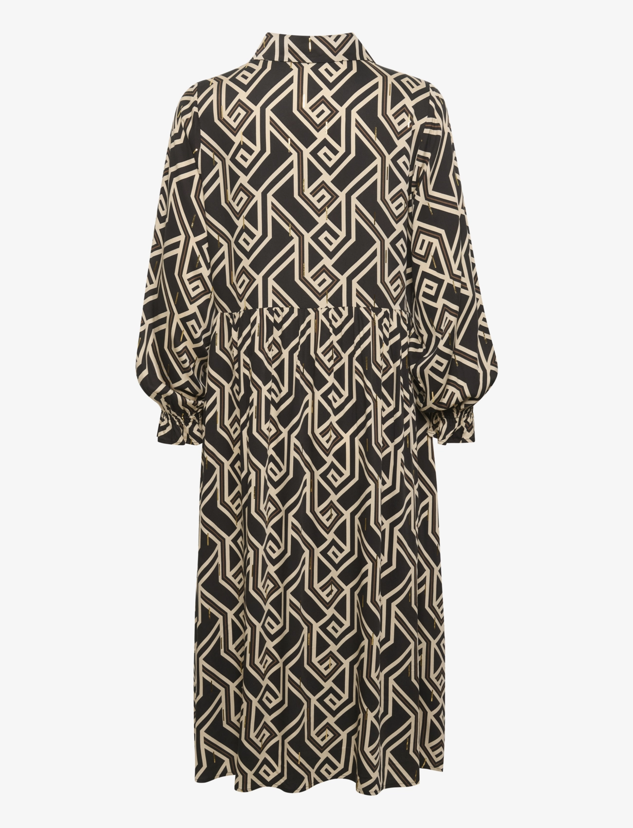 Culture - CUmalton Long Dress - skjortekjoler - black - 2